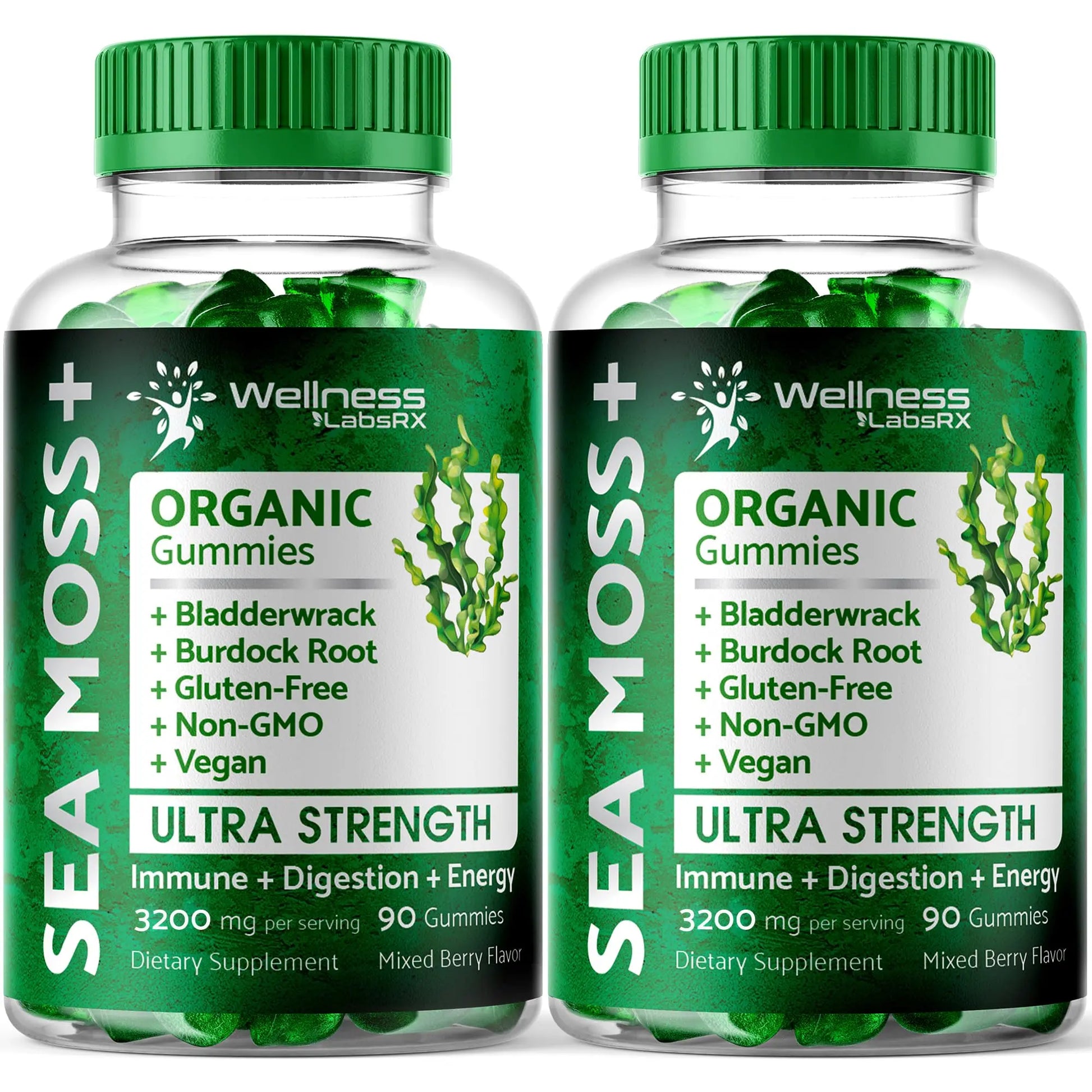 WELLNESS LABSRX Sea Moss Gummies, 3200mg Organic Seamoss, Irish Sea Moss WELLNESS LABSRX Au supplements