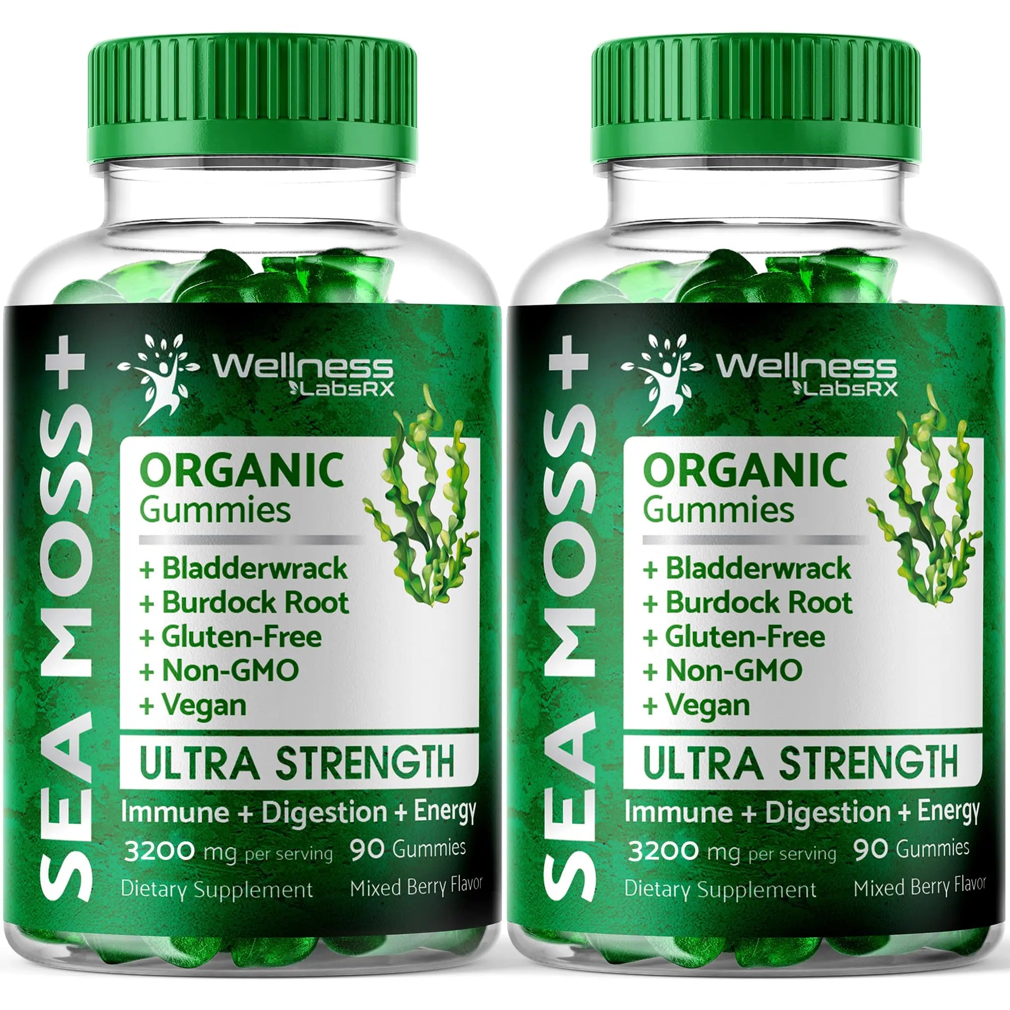 WELLNESS LABSRX Sea Moss Gummies, 3200mg Organic Seamoss, Irish Sea Moss WELLNESS LABSRX Au supplements