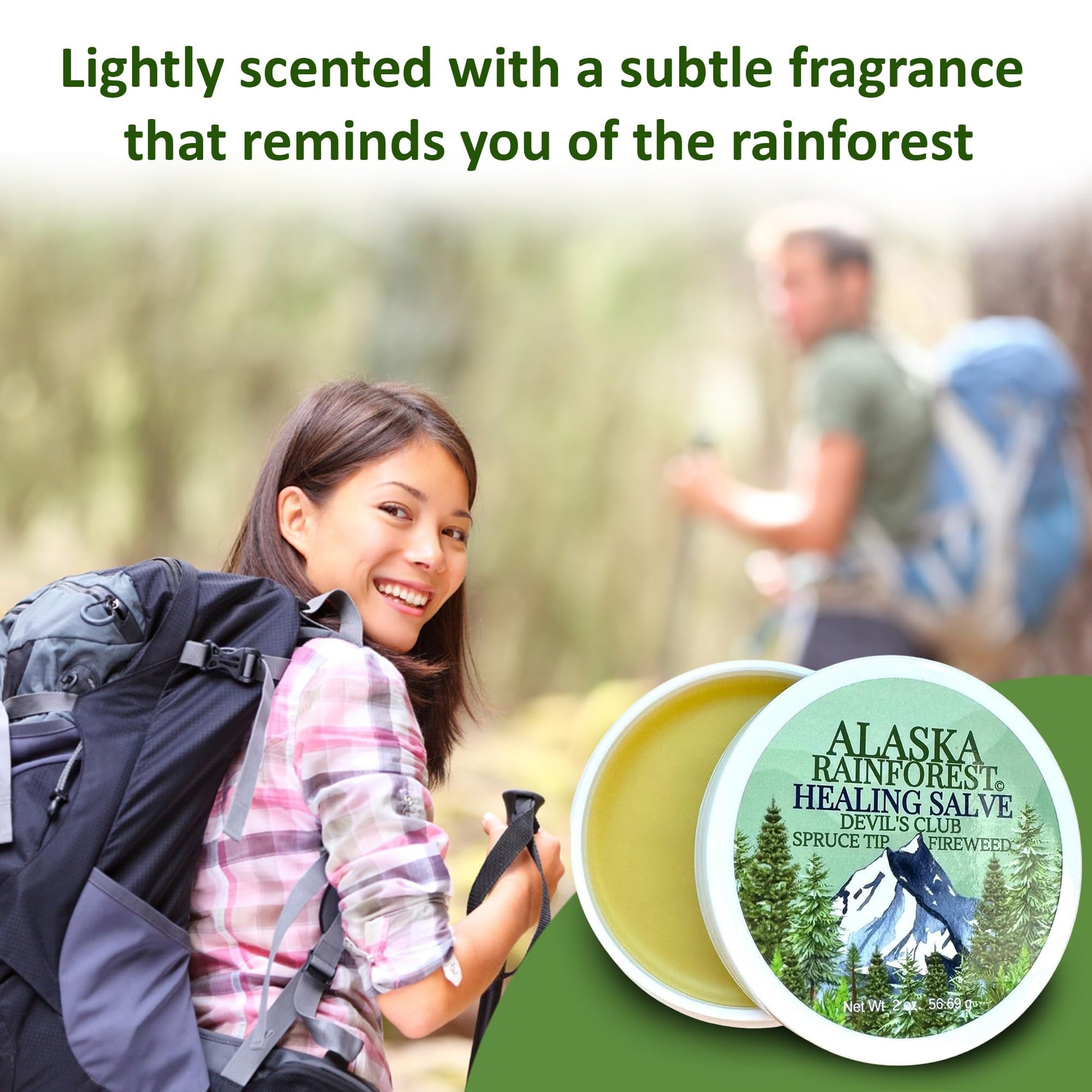 Snowy Summit Alaska Rainforest Salve - Herbal Salve for Dry Skin & Joint Relief - Natural Super Salve for Soothing Skin with Gentle Aroma - Body & Hand Salve - Muscle Rub with Alaskan Devil’s Club Oil Snowy Summit Au supplements