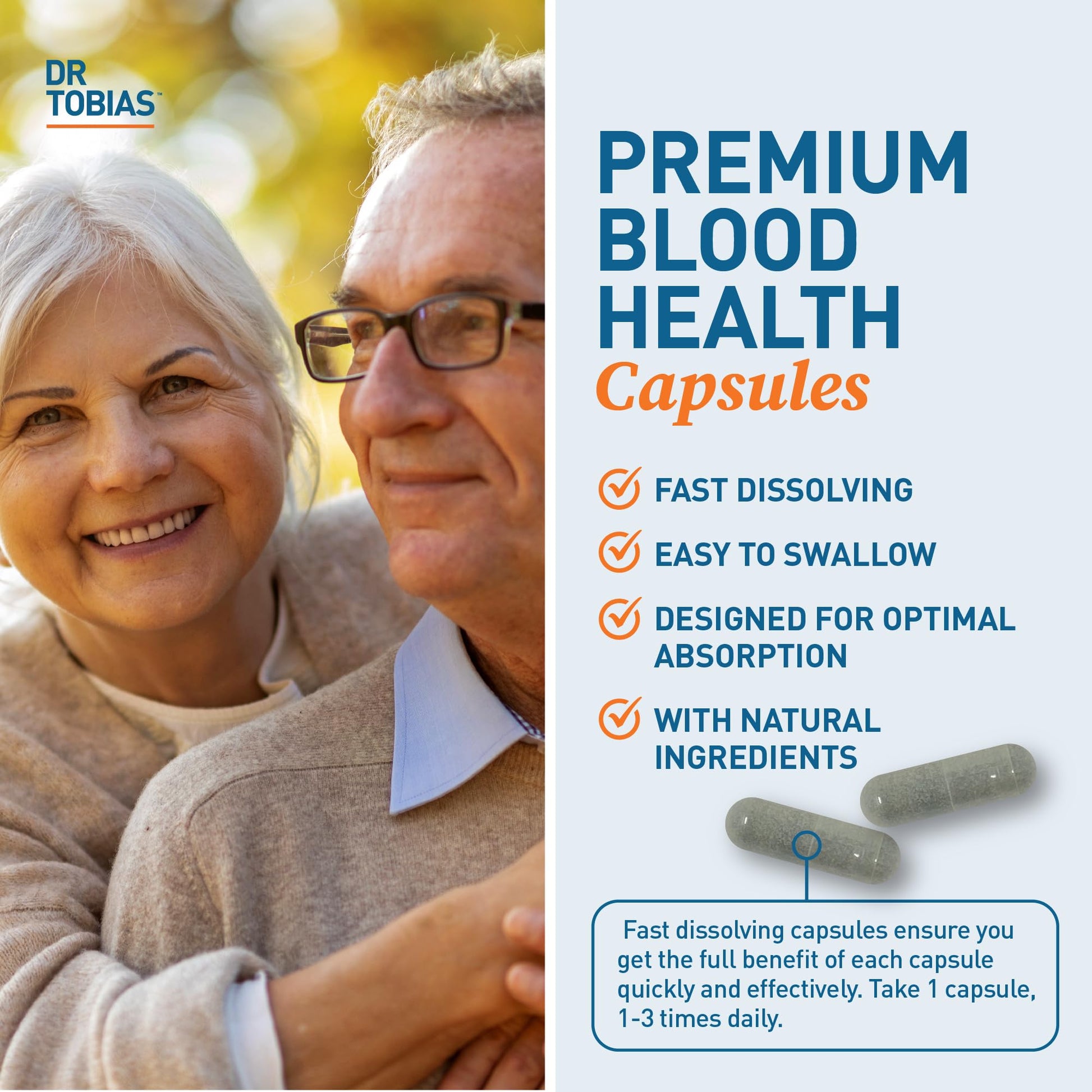 Dr. Tobias Blood Pressure Support Supplement with Hawthorn, Hibiscus Flower, Olive Leaf & Garlic, Supports Normal Circulatory Health with Vitamins C, B6, B12, Niacin, Folate & Herbs, 90 Capsules Dr. Tobias Au supplements