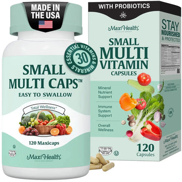 Maxi Health Multivitamin – Easy to Swallow Multi Vitamin Capsules with 30 Nutrients, Iron & Probiotics – Kosher Daily Multivitamins Small Capsules Maxi Health Au supplements