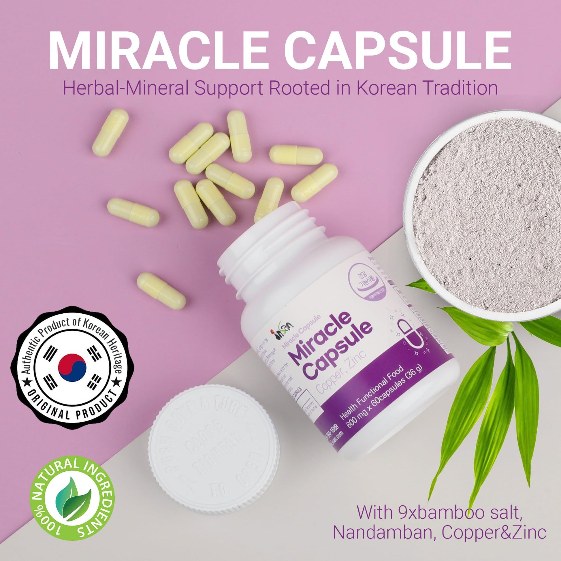 INSANORIGINS Miracle Capsule Immune Defense Support Supplement 18g (600mg - 30 Capsules) [Starter Pack] INSANORIGINS Au supplements
