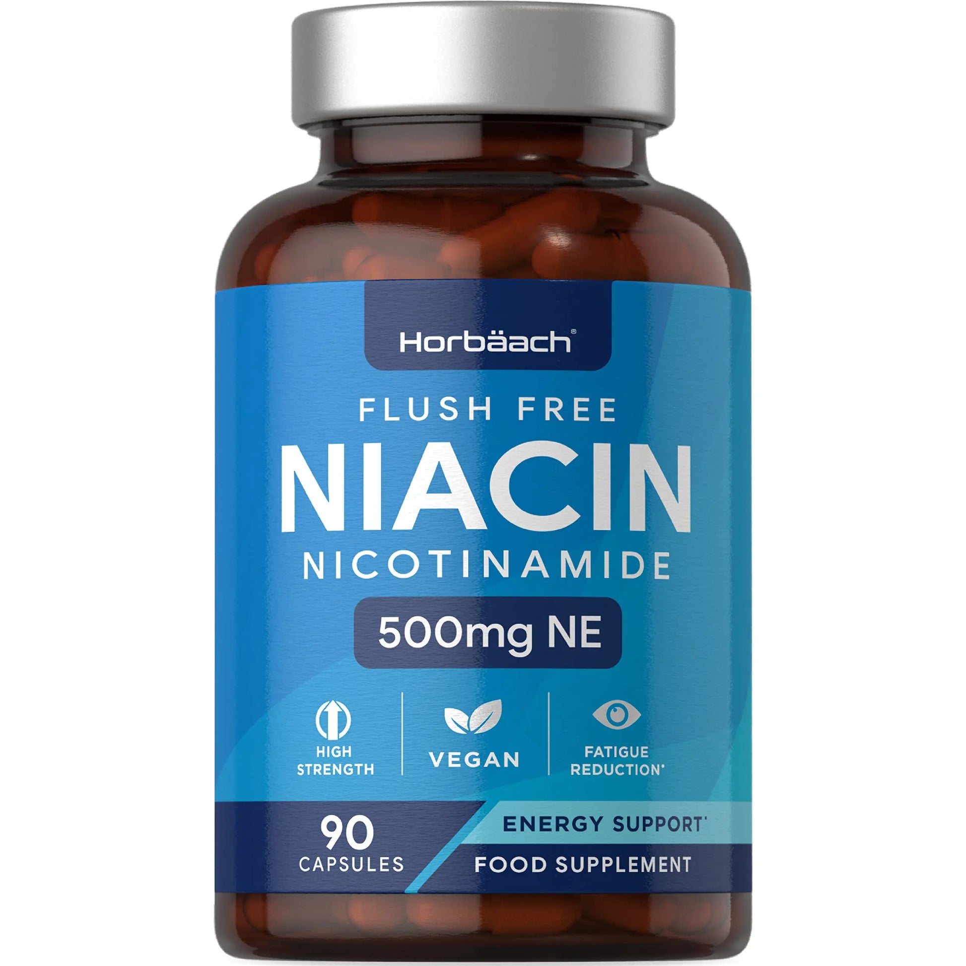 Vitamin B3 Niacin 500mg | 90 Vegan Capsules | Flush Free Nicotinamide Supplement Horbäach Au supplements