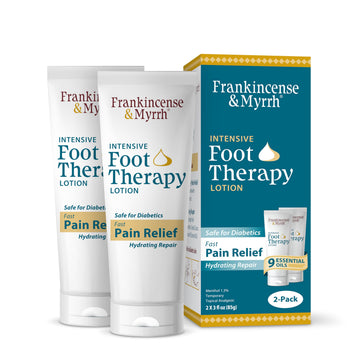 FRANKINCENSE & MYRRH Foot Pain Relief Cream - Intensive Foot Therapy Lotion - Diabetic Nerve Pain Relief Cream | Restless Leg Syndrome | Frankincense Essential Oil, 3 Ounce (2-Pack) FRANKINCENSE & MYRRH Au supplements