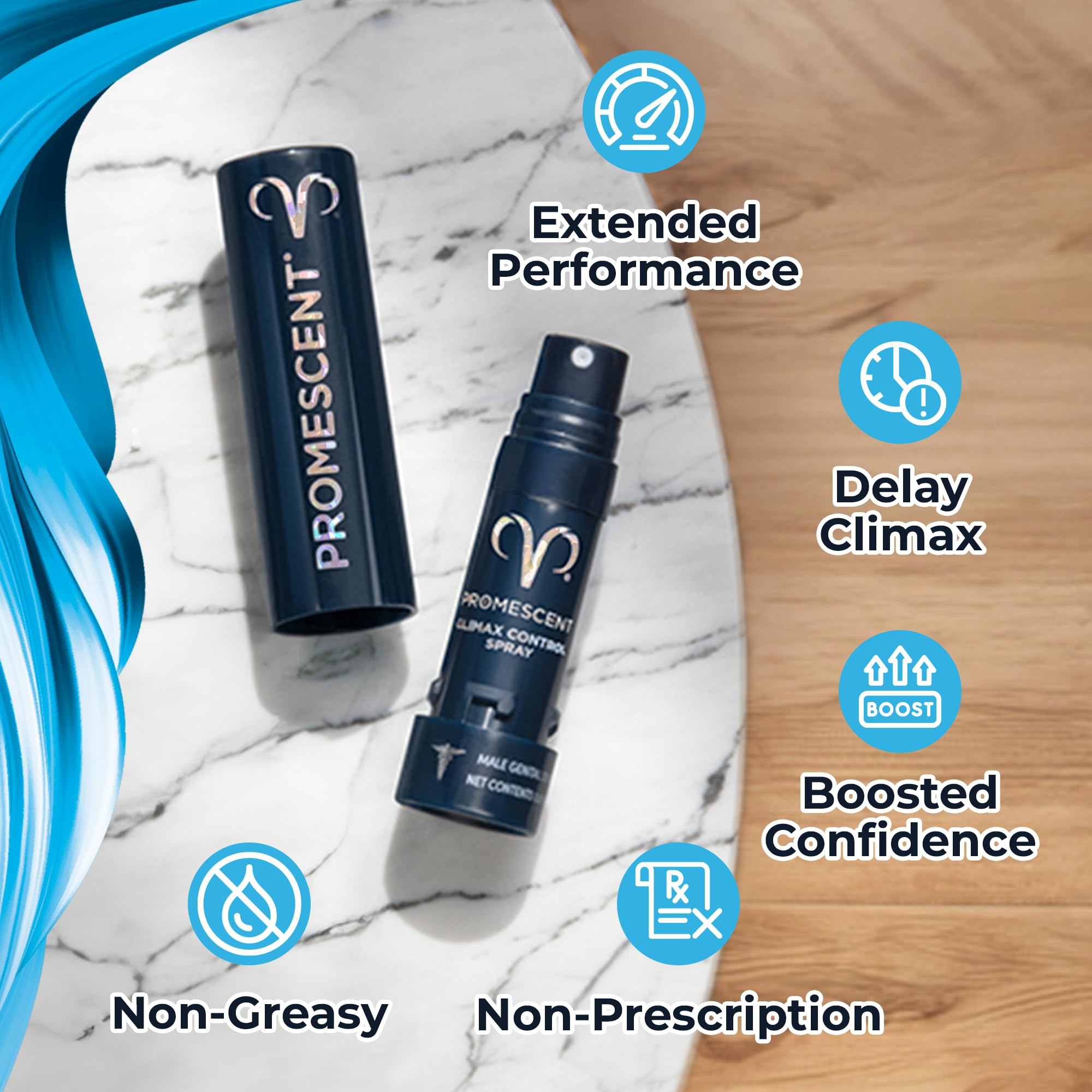 Promescent Desensitizing Delay Spray for Men, Last Longer in Bed + Women's Buzzing Gel for Intense Sensations Bundle Promescent Au supplements