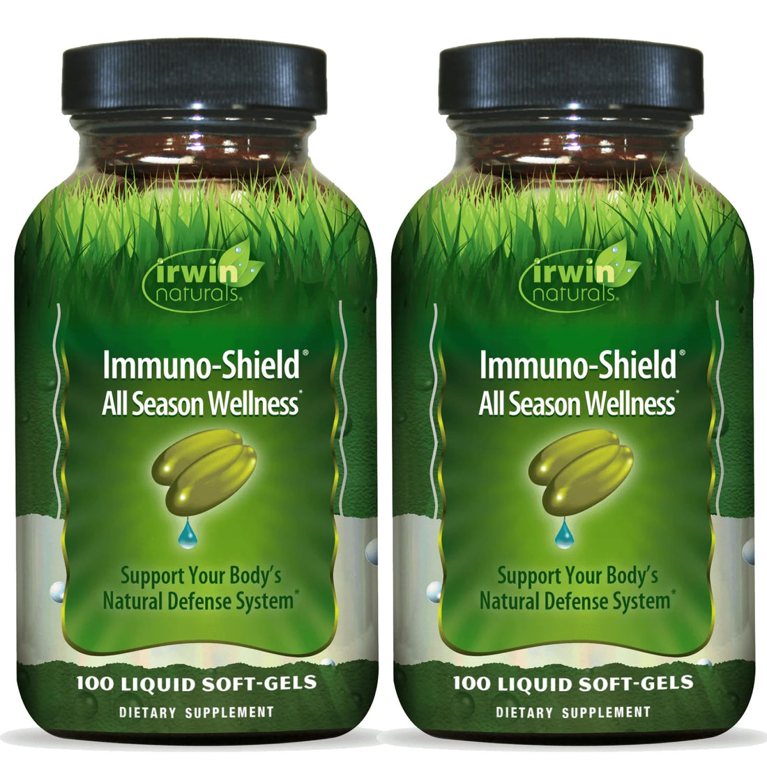 Irwin Naturals Immuno-Shield All Season Wellness for Body's Natural Defense System - 100 Liquid Softgels (2 Pack) Irwin Naturals Au supplements