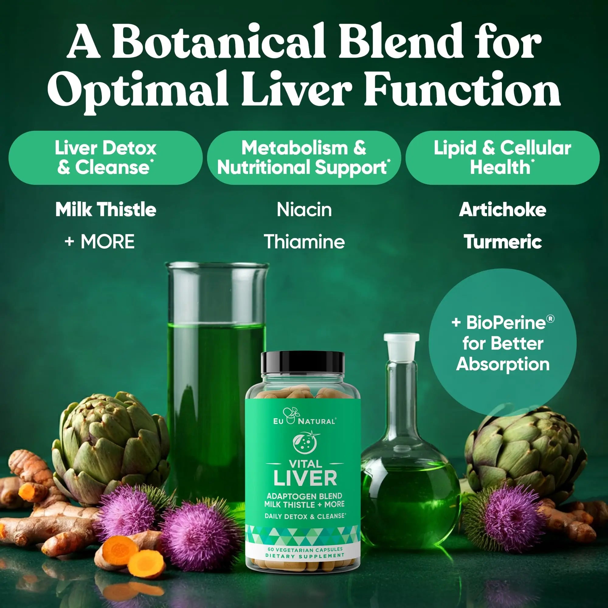 Conception for Him and Vital Liver Bundle - Male Fertility Booster & Prenatal Supplement + 9-in-1 Liver Support Eu Natural Au supplements