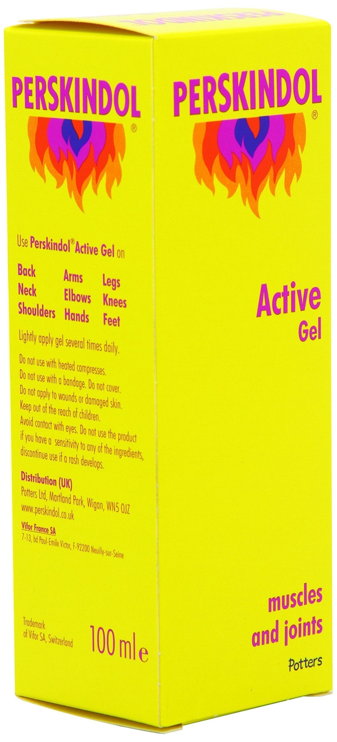 Perskindol Active Gel Dual Action Relief from Joint or Muscle Aches and Pains 100ml Perskindol Au supplements