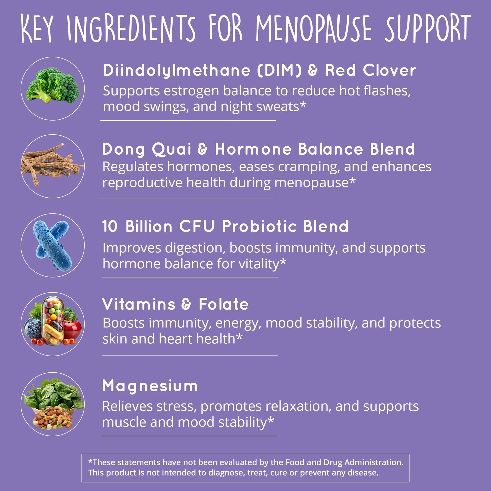 Menopause Supplements for Women – DIM Supplement + Probiotics | Estrogen Metabolism & Hormone Balance Support | Perimenopause Relief | Hot Flashes, Mood Swings & Night Sweats | Dong Quai | 60 Ct Happy Healthy Hippie Au supplements