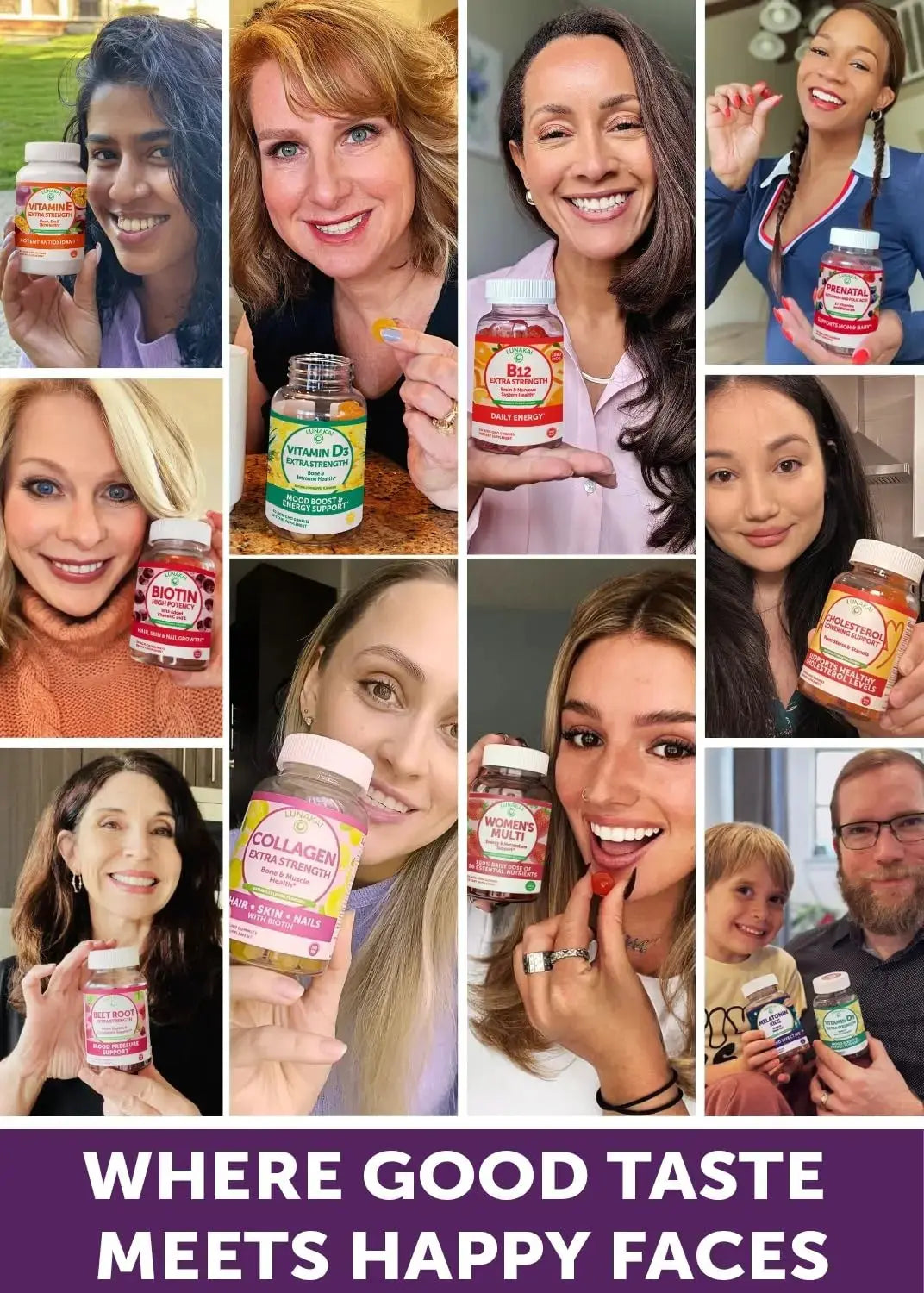 Lunakai USA Made 50 Plus Women's Multivitamin Gummies - Delicious Formula Enhanced with Essential Vitamins Lunakai Au supplements