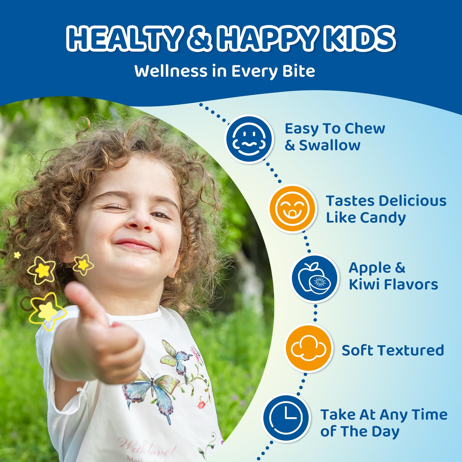 Center-Filled Magnesium Gummies for Kids 300MG - Magnesium Glycinate Gummies with L-theanine, Omega-3, Vitamin B6, D for Kids & Adults, Supplement for Sleep, Calm & Muscle Relaxation - Apple & Kiwi CNCHEF Au supplements