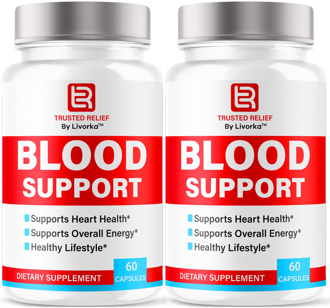 (2 Pack) Trusted Relief Blood Support Capsules - Official TrustedRelief Blood Support Vitamin Pills, Natural Trusted Relief Advanced Premium Formula Wellness & Overal Health, 120 Capsules For 2 Months LIVORKA Au supplements