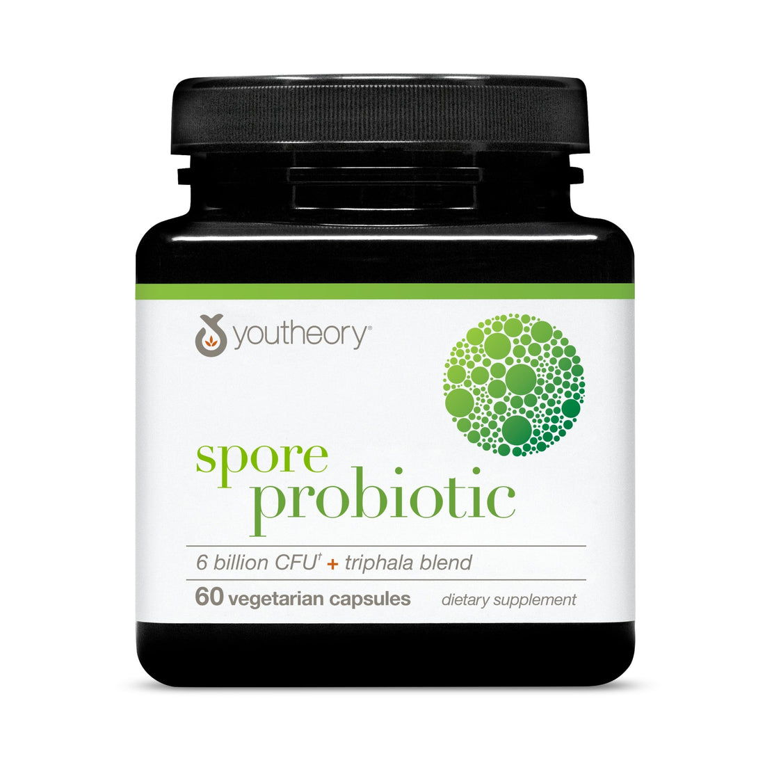 Youtheory Spore Probiotic - Helps Gut Health* - 6 Billion CFU with Prebiotics - Supports Regular Bowel Movement & Diarrhea Relief* - Shelf Stable - 60 Vegetarian Capsules (30-Day Supply) Youtheory Au supplements