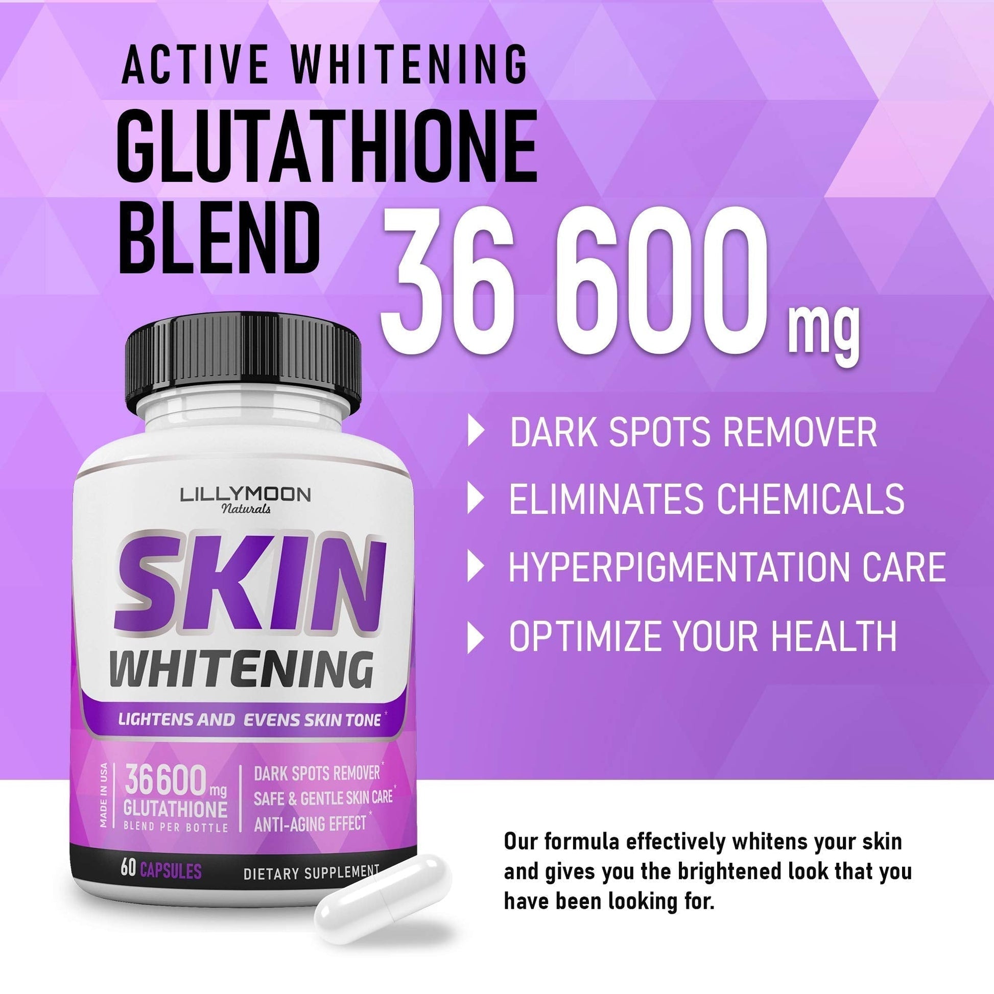 LILYMOON Glutathione Whitening Pills Skin Lightening Pills - Skin Whitening Formula LILYMOON Au supplements