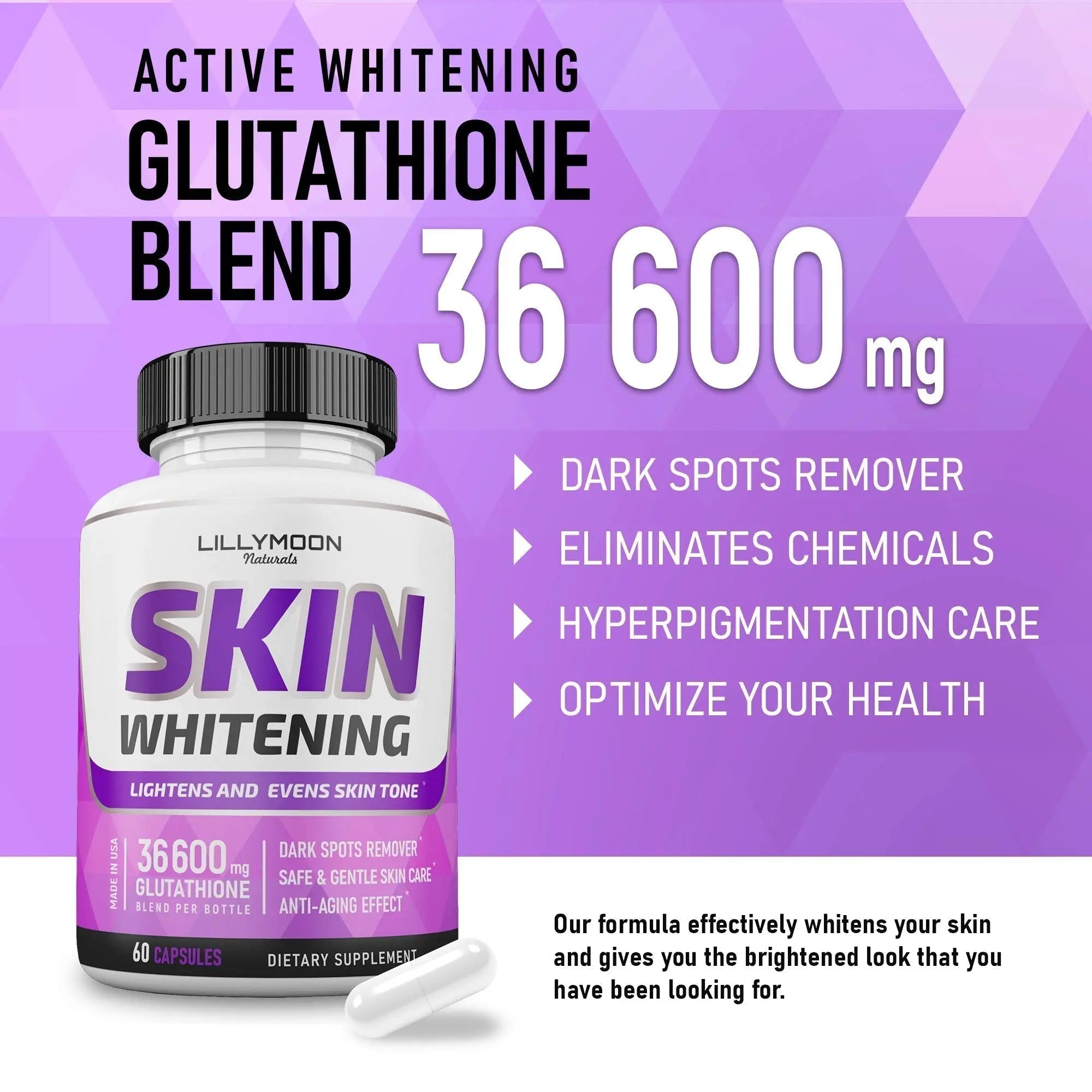 LILYMOON Glutathione Whitening Pills Skin Lightening Pills - Skin Whitening Formula LILYMOON Au supplements