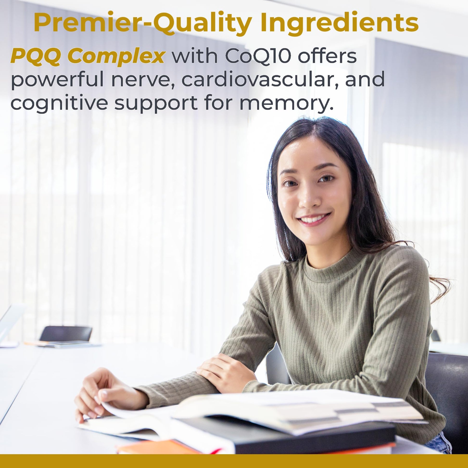 Premier Research Labs Premier PQQ Complex with CoQ10 - Coenzyme Q10, Co Q 10 Supplement with Pyrroloquinoline Quinone (PQQ) for Antioxidant, Brain & Heart Support - 60 Vegetarian Capsules Premier Research Labs Au supplements