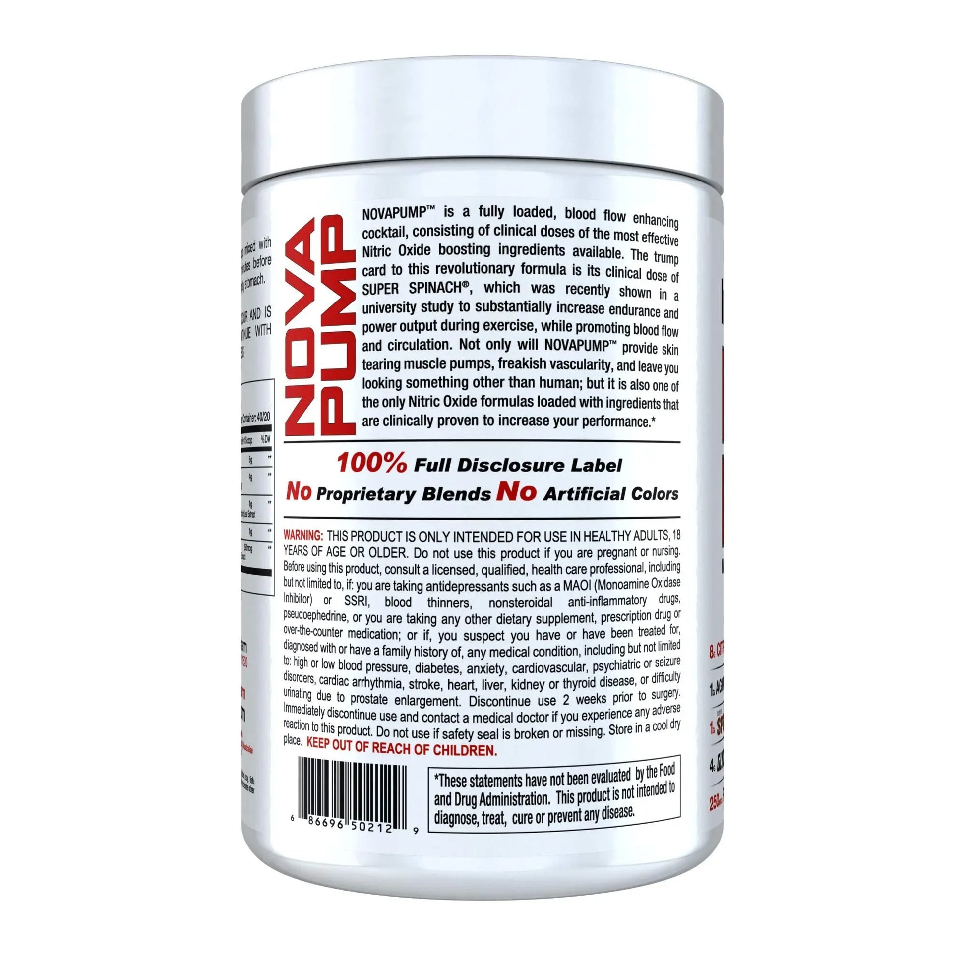 NOVAPUMP (Blueberry Lemonade) 11.29 ounces InnovaPharm Au supplements