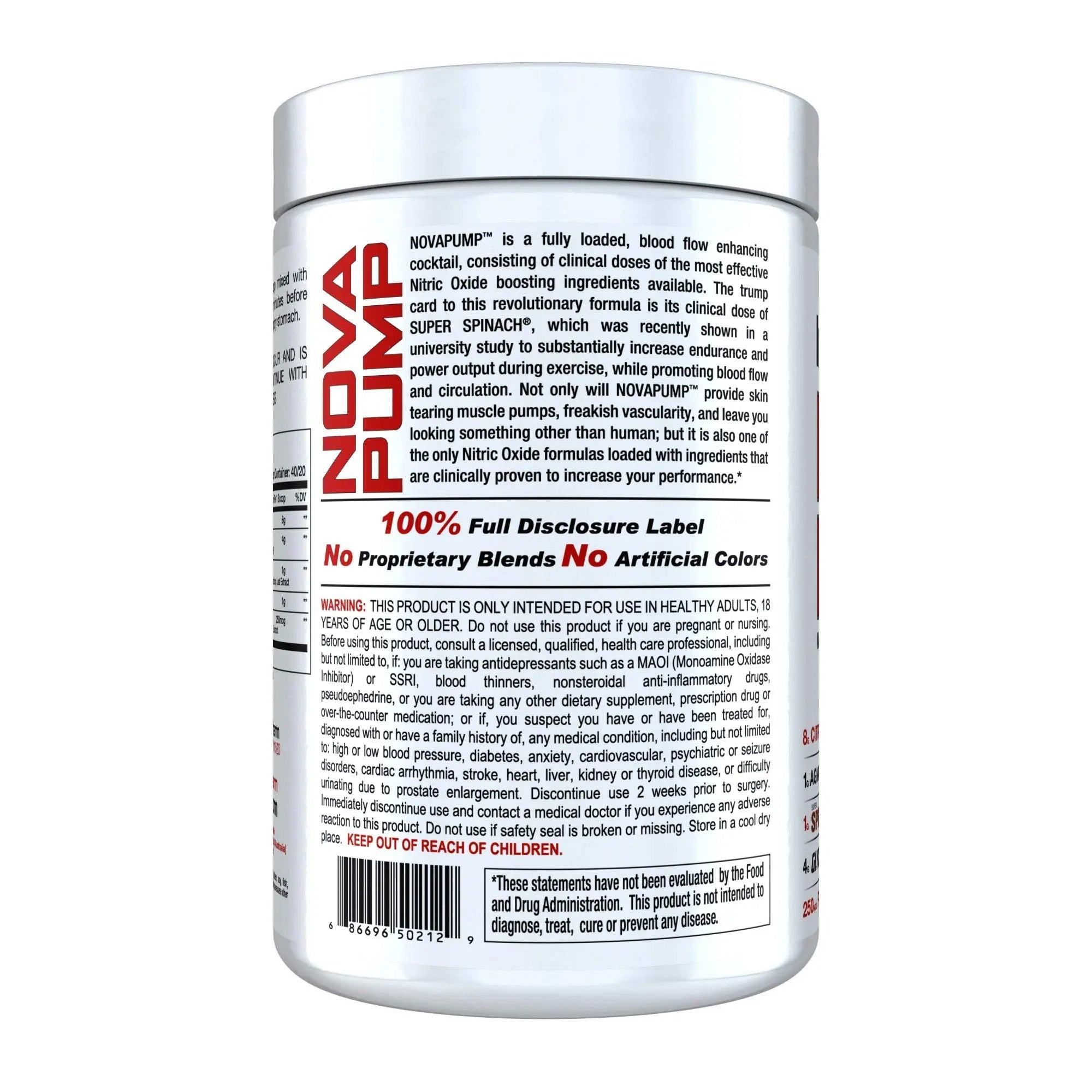 NOVAPUMP (Blueberry Lemonade) 11.29 ounces InnovaPharm Au supplements