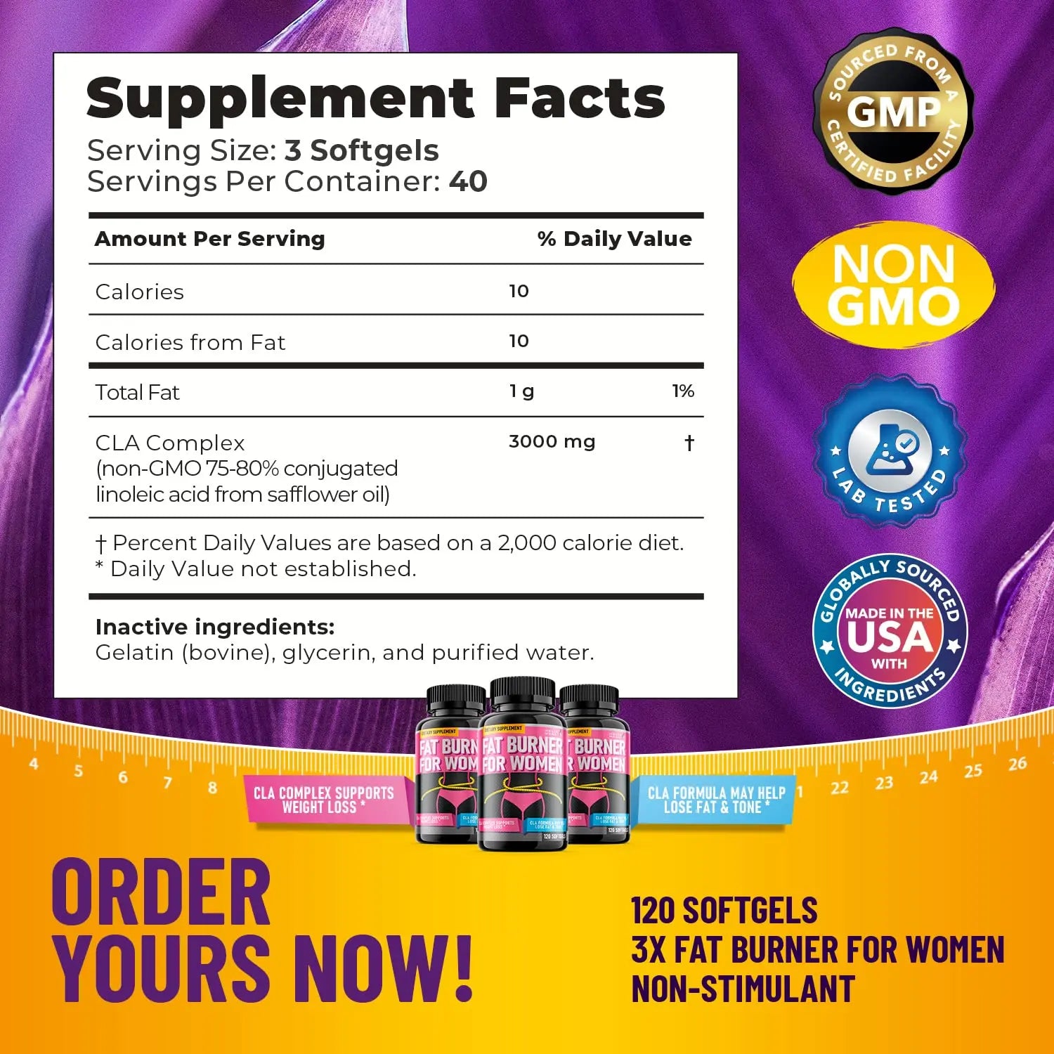 Helix Heal Belly Fat Burner for Women - Lose Stomach Fat w/Softgel Diet Pills for Weight Loss Helix Heal Au supplements