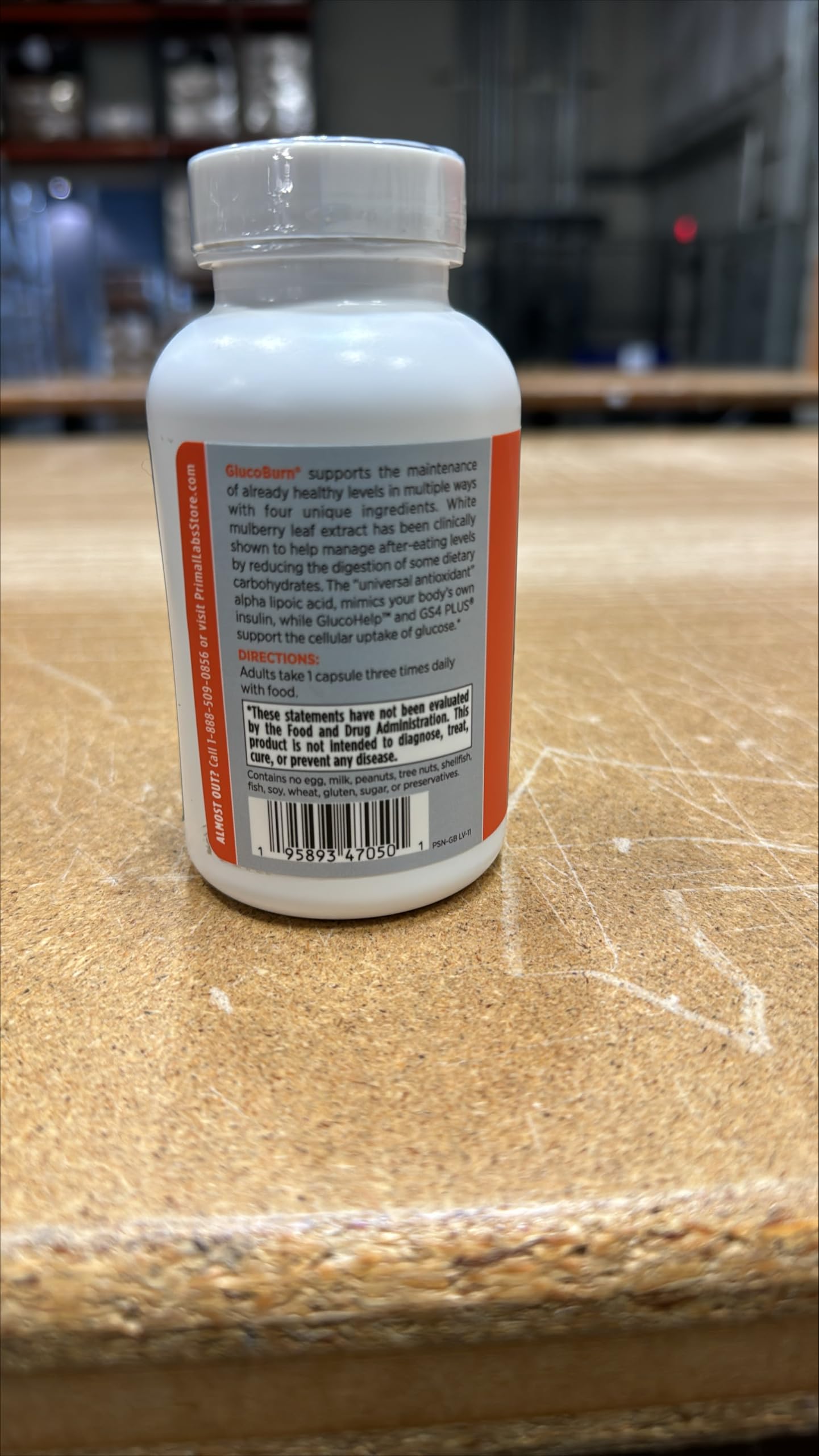 Primal Labs GlucoBurn Support Supplement with White Mulberry Leaf Extract and Alpha Lipoic Acid, 90 Veg capsules Primal Labs Au supplements