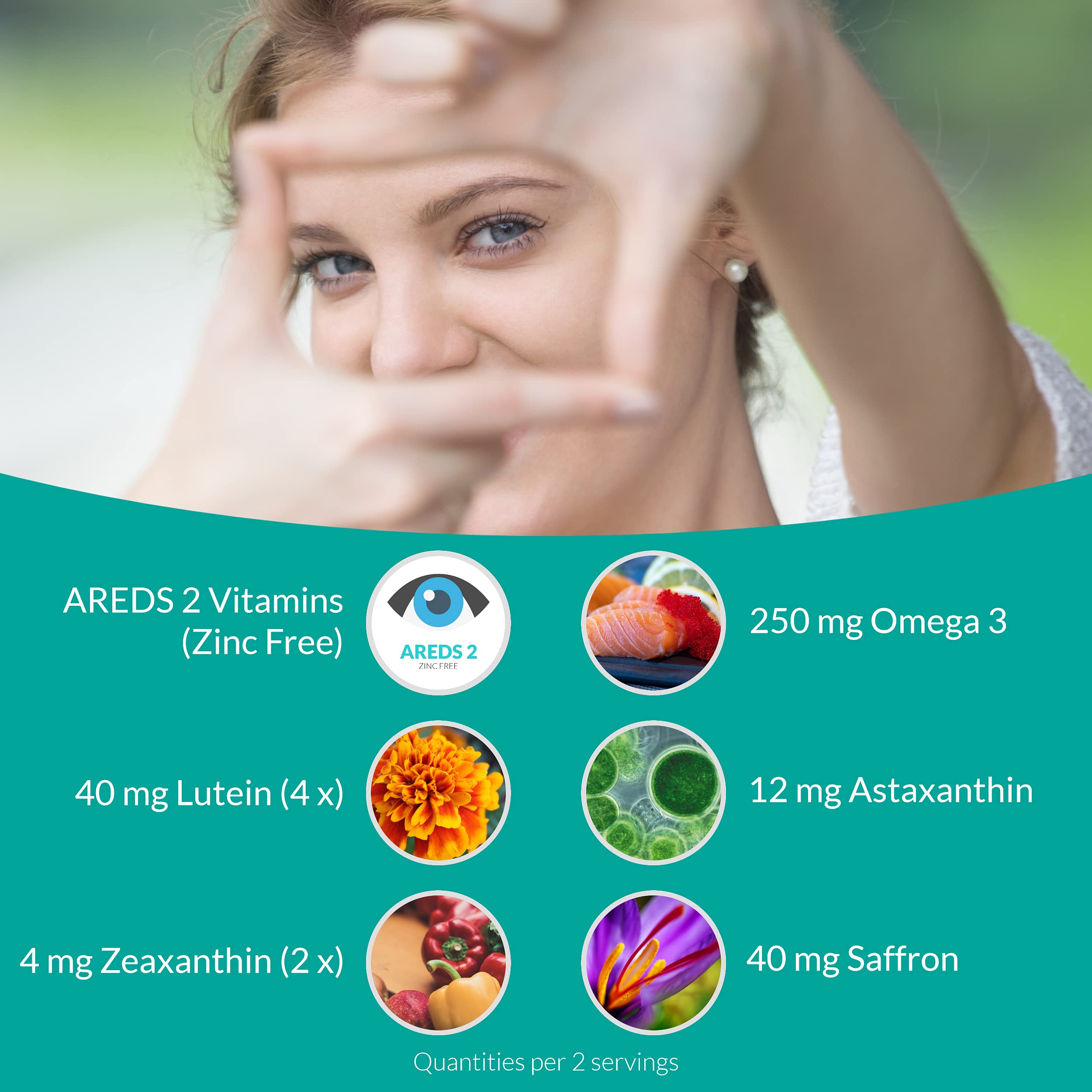 UpNourish AREDS 2 Eye Vitamins for Seniors - Lutein Eye Health Supplement for Adults - Computer Eye Strain Relief, Ocular Health and Dry Eye Support - Vision & Eye Supplements for Women and Men UpNourish Au supplements