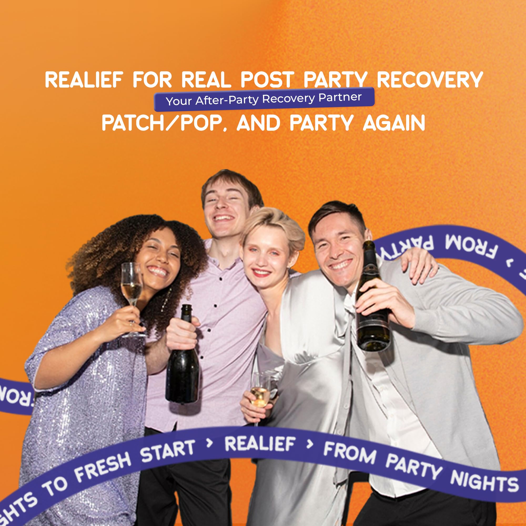 The Realief 60 Count Post Party Gummies – DHM, Milk Thistle & Electrolytes – Wellness Support – Strawberry Flavor – Wake Up Refreshed The Realief Au supplements