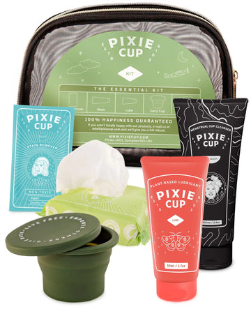 Pixie Cup Menstrual Cup Cleaner Kit - Sterilizer Wash, Public Restroom Carry Cup, 20 Wipes Pixie Cup Au supplements