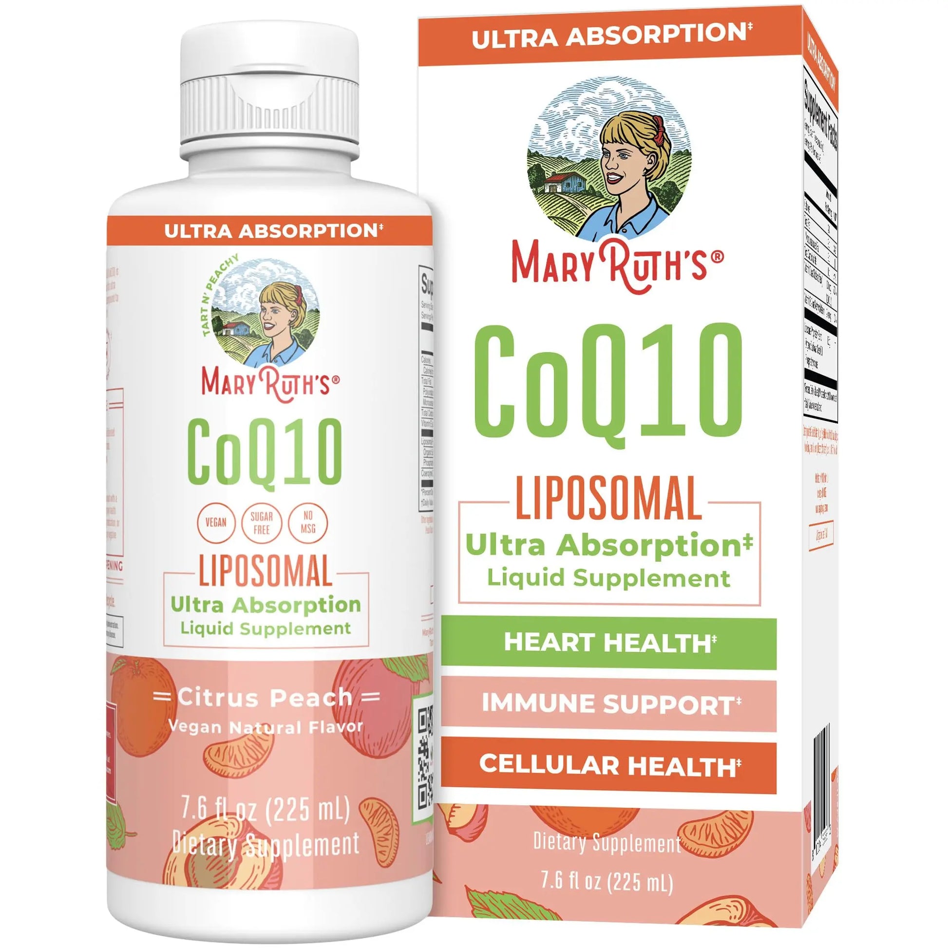 MaryRuth Organics Liquid Vitamin | Coenzyme Q10 Heart Health for Mitochondrial Support and Immune System | Vegan Non-GMO | 7.6 Fl Oz | 45 Servings MARYRUTH'S Au supplements