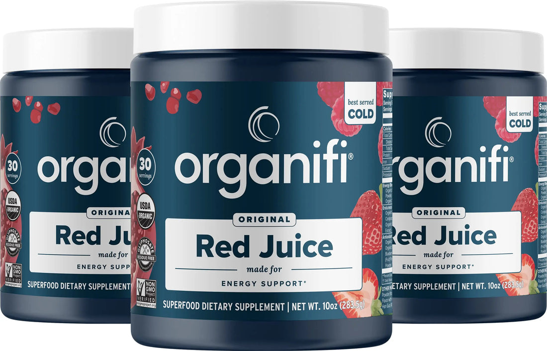 Organifi Red Juice - Vegan Energy Powder - Berry-Flavored Adaptogen Drink Organifi Au supplements