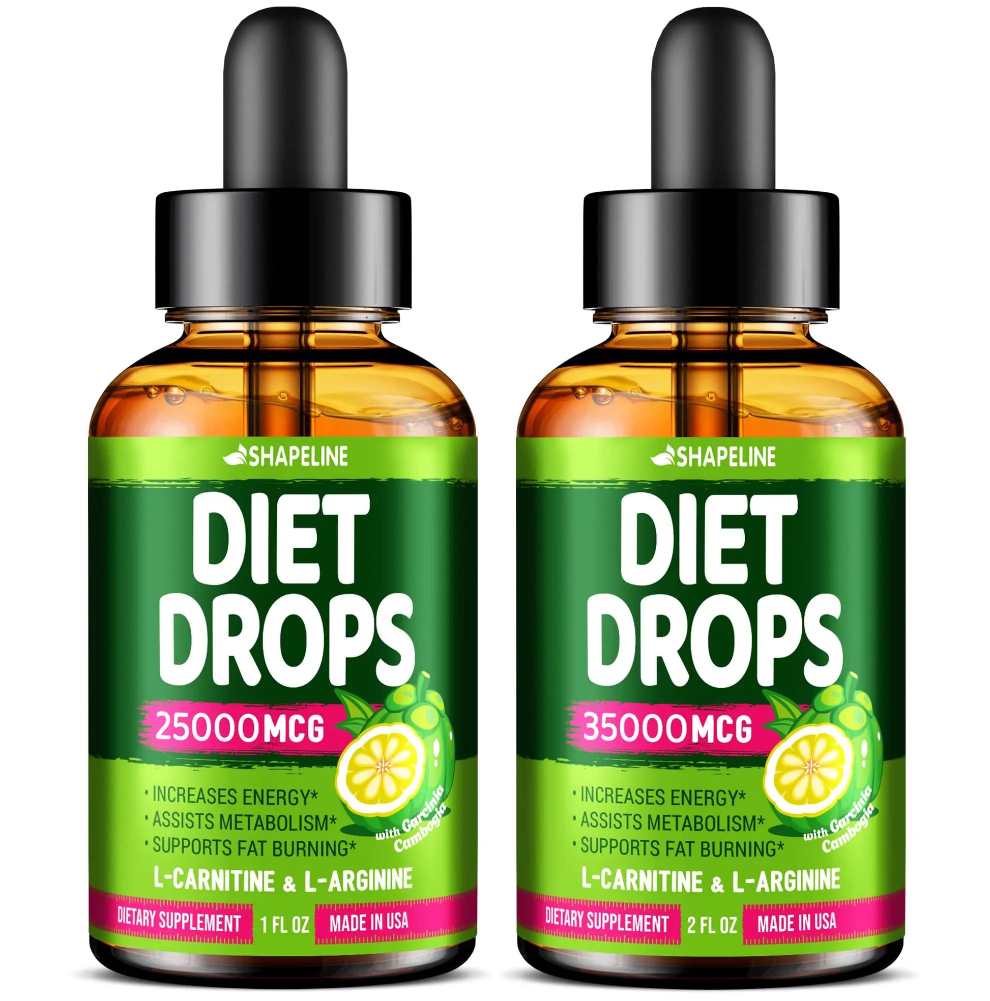 SHAPELINE Weight Loss Drops - Diet Drops 1 Fl Oz & 2 Fl Oz - Made in The USA - Appetite SHAPELINE Au supplements