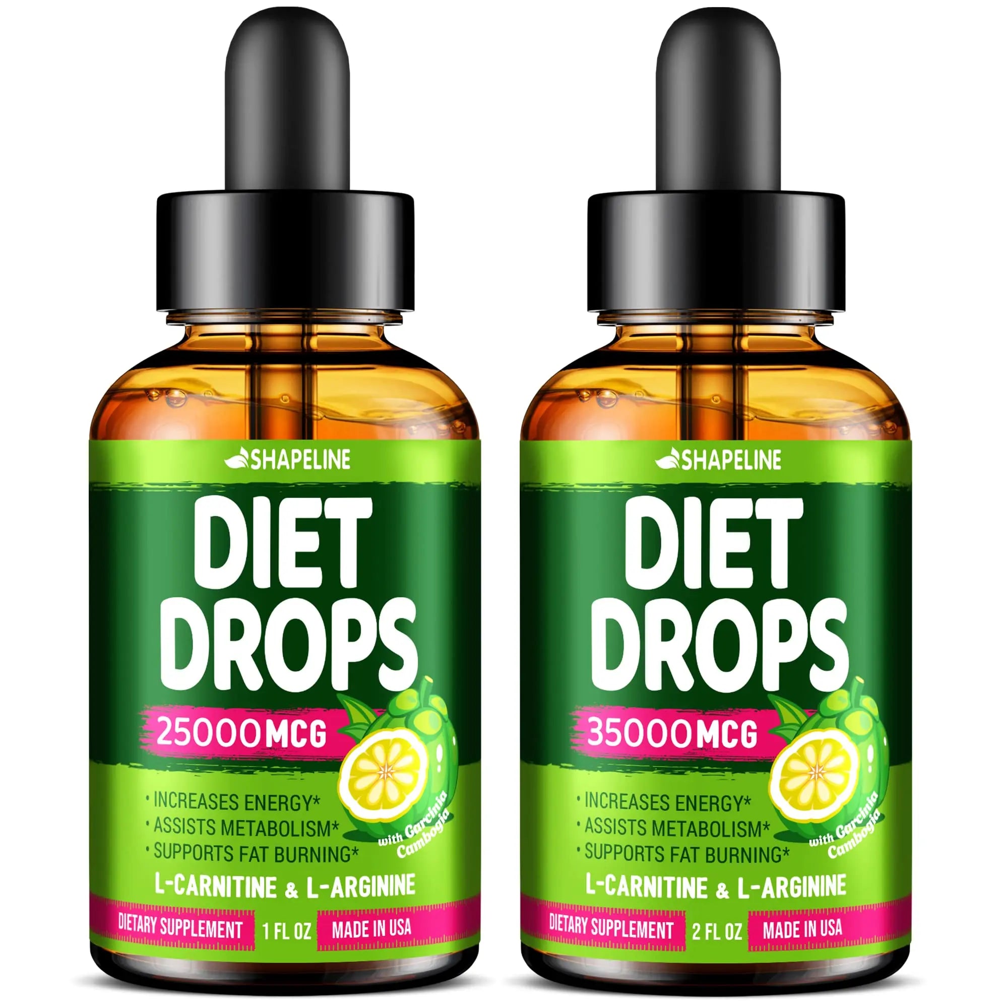 SHAPELINE Weight Loss Drops - Diet Drops 1 Fl Oz & 2 Fl Oz - Made in The USA - Appetite SHAPELINE Au supplements