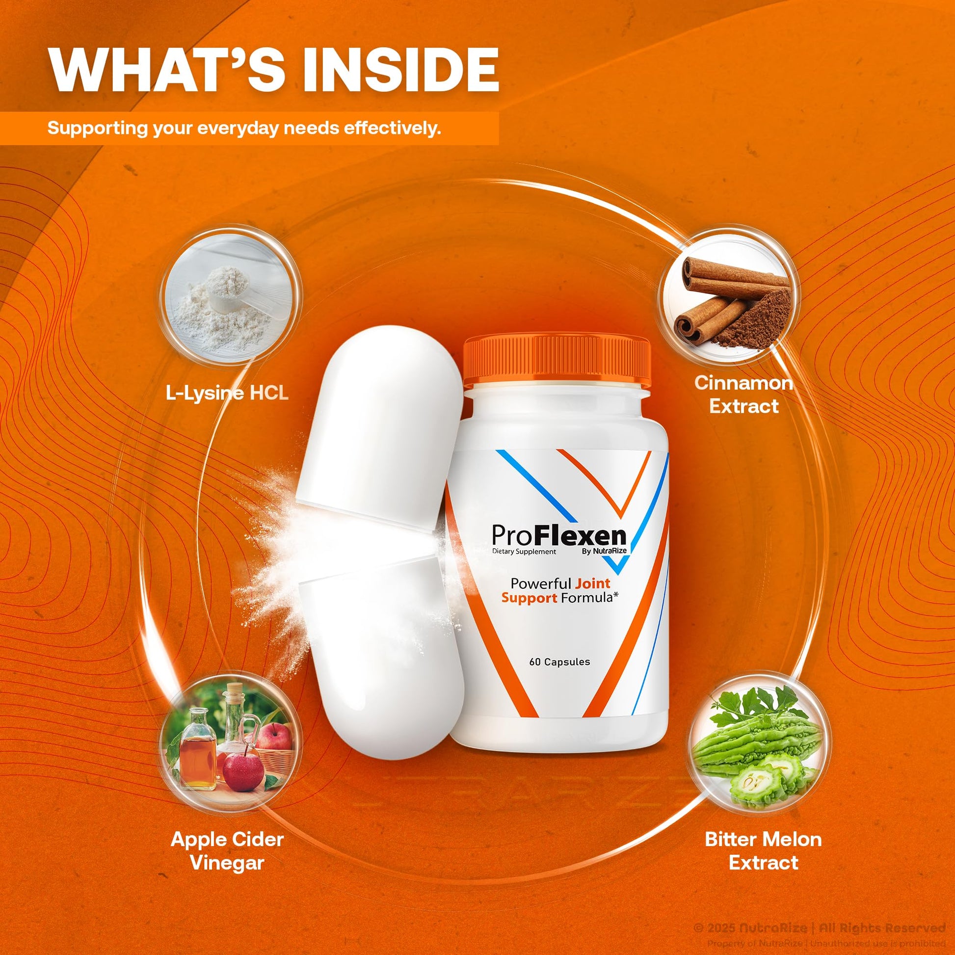ProFlexen Capsules, ProFlexen Advanced Joint Support Formula, ProFlexen Collagen Support Pills, All Natural Supplement for Healthy and Flexible Joints, Official Pro Flexen Joint Reviews (60 Capsules) NutraRize Au supplements