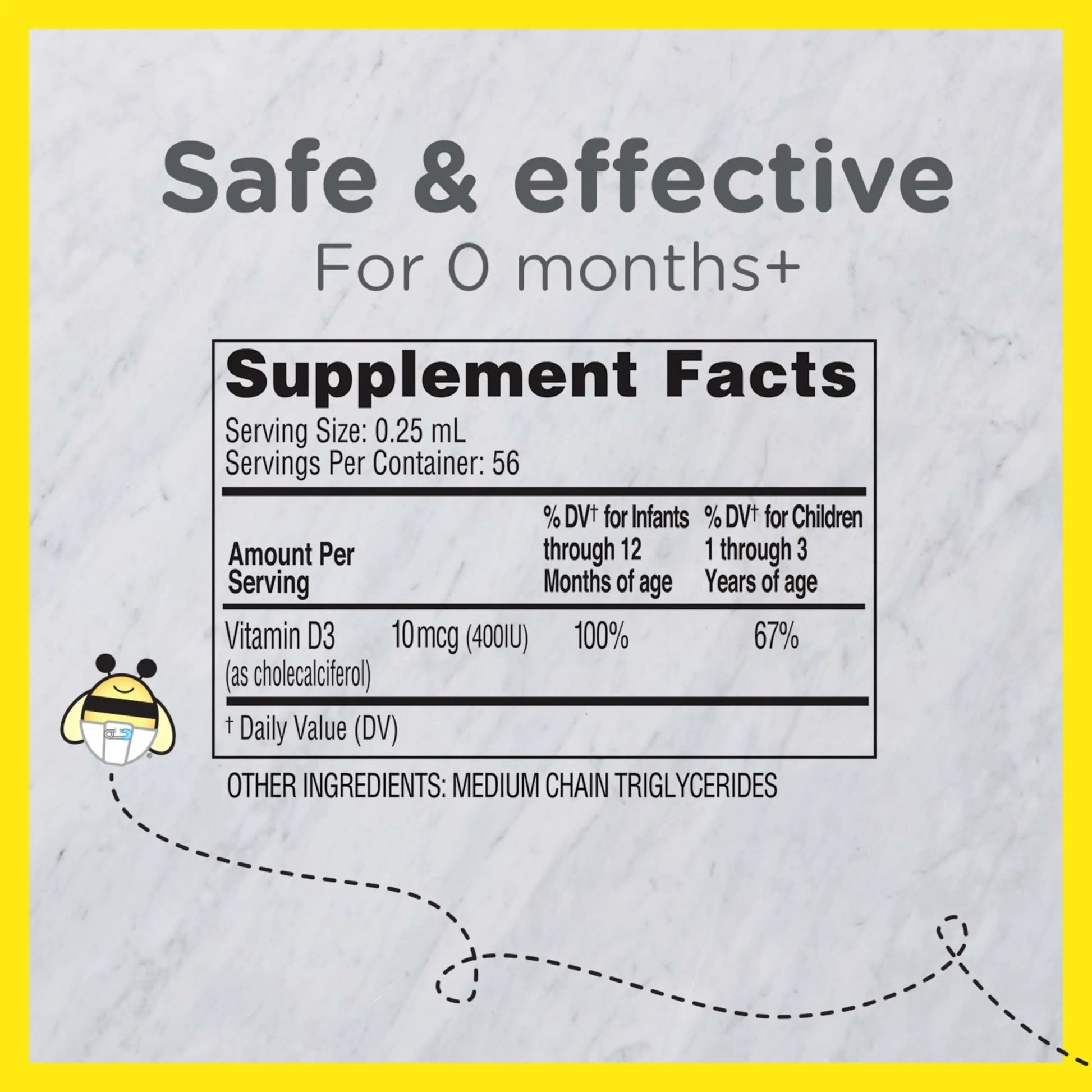 Zarbee's Vitamin D Drops for Infants, 400IU (10mcg) Baby & Toddler Liquid Supplement, Newborn & Up, Dropper Syringe Included, 0.47 Fl Oz Zarbee's Au supplements