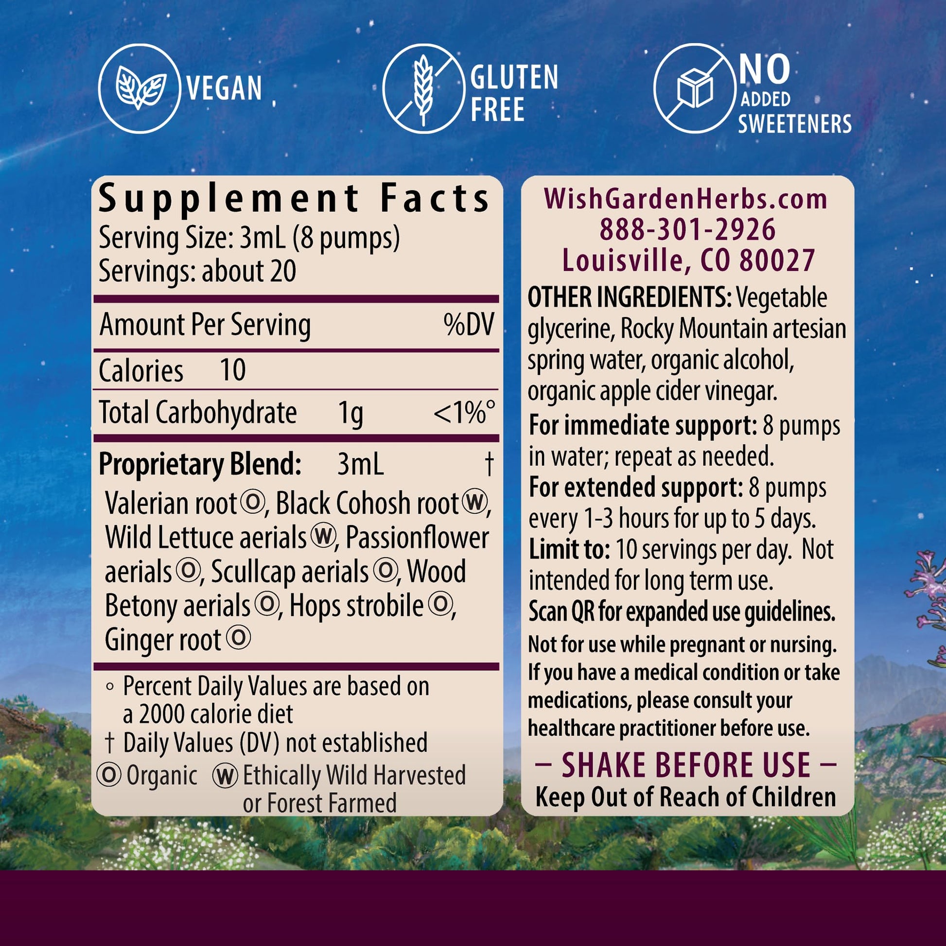 WishGarden Herbs Serious Relaxer, Liquid Herbal Muscle Relaxant with Wild Lettuce & Valerian Root, Eases Neck & Shoulder Tension, Tense Muscles, Muscle Spasms & Restless Legs, Non-GMO, Vegan, 4oz WishGarden Au supplements