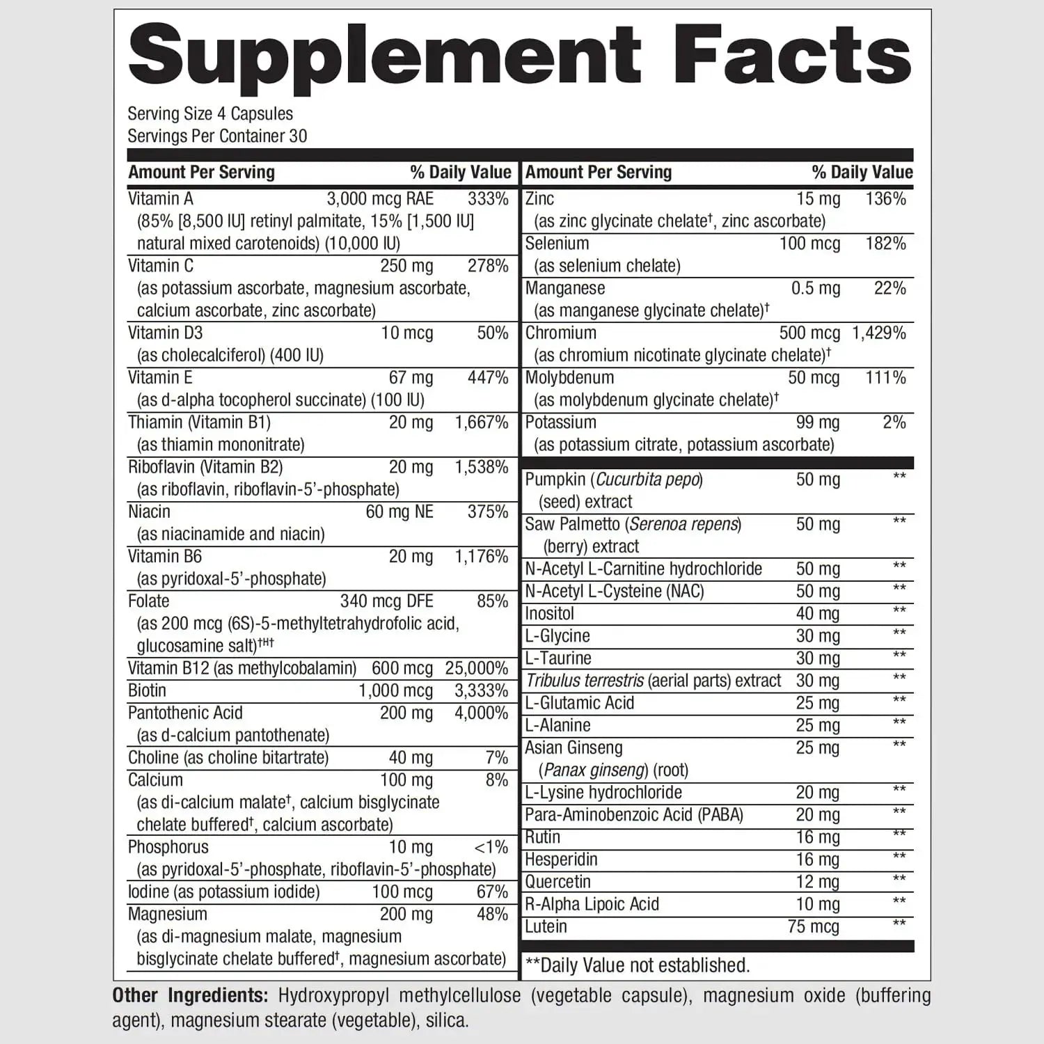 PureFormulas PureMulti for Men - Daily Comprehensive Multivitamin for Men's Health, Vitality, Energy, Focus, & Performance. Mens Vitamins A, C, D, E, & B12 PureFormulas Au supplements