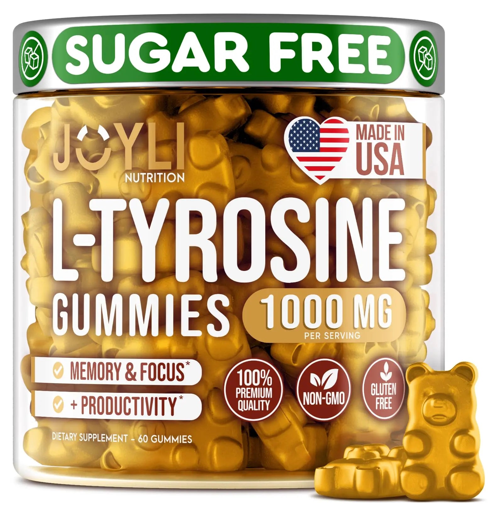 Joyli L Tyrosine Gummies 1000MG - L-Tyrosine Supplement for Kids & Adults JOYLI Nutrition Au supplements