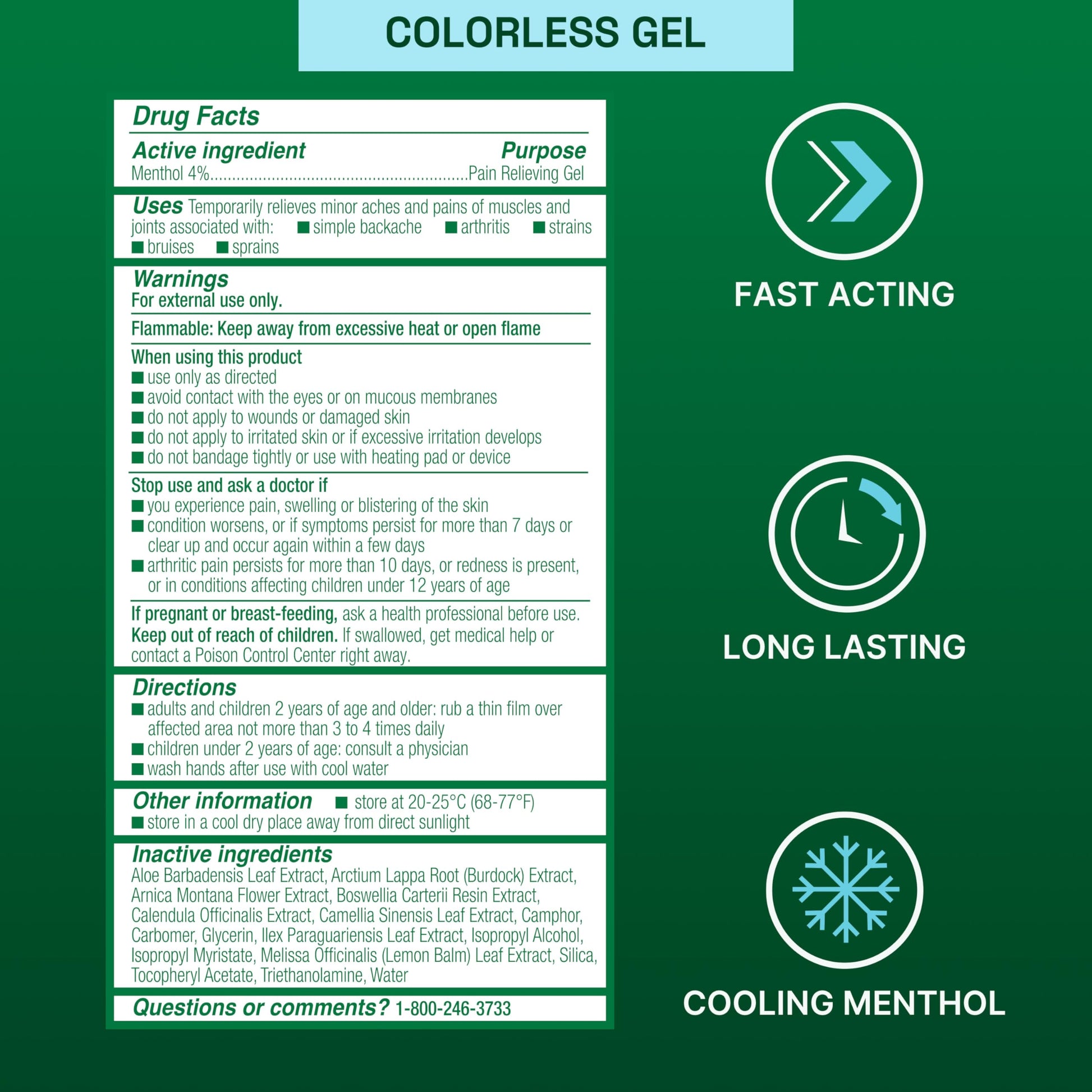 Biofreeze Gel Menthol Pain Relieving Colorless Gel 4 FL OZ Tube For Pain Relief Associated With Sore Muscles, Arthritis, Simple Backaches, And Joint Pain Biofreeze Au supplements