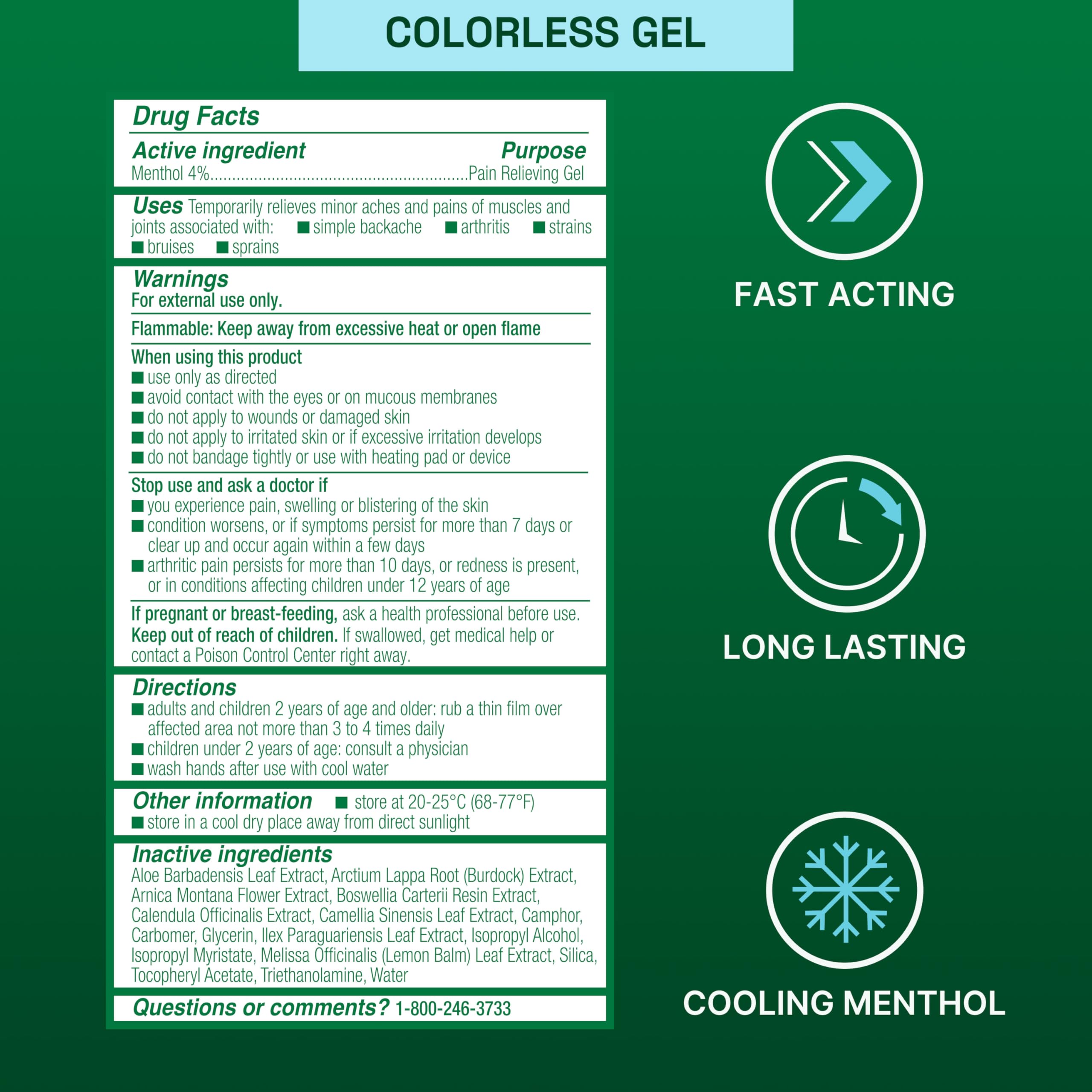 Biofreeze Gel Menthol Pain Relieving Colorless Gel 4 FL OZ Tube For Pain Relief Associated With Sore Muscles, Arthritis, Simple Backaches, And Joint Pain Biofreeze Au supplements
