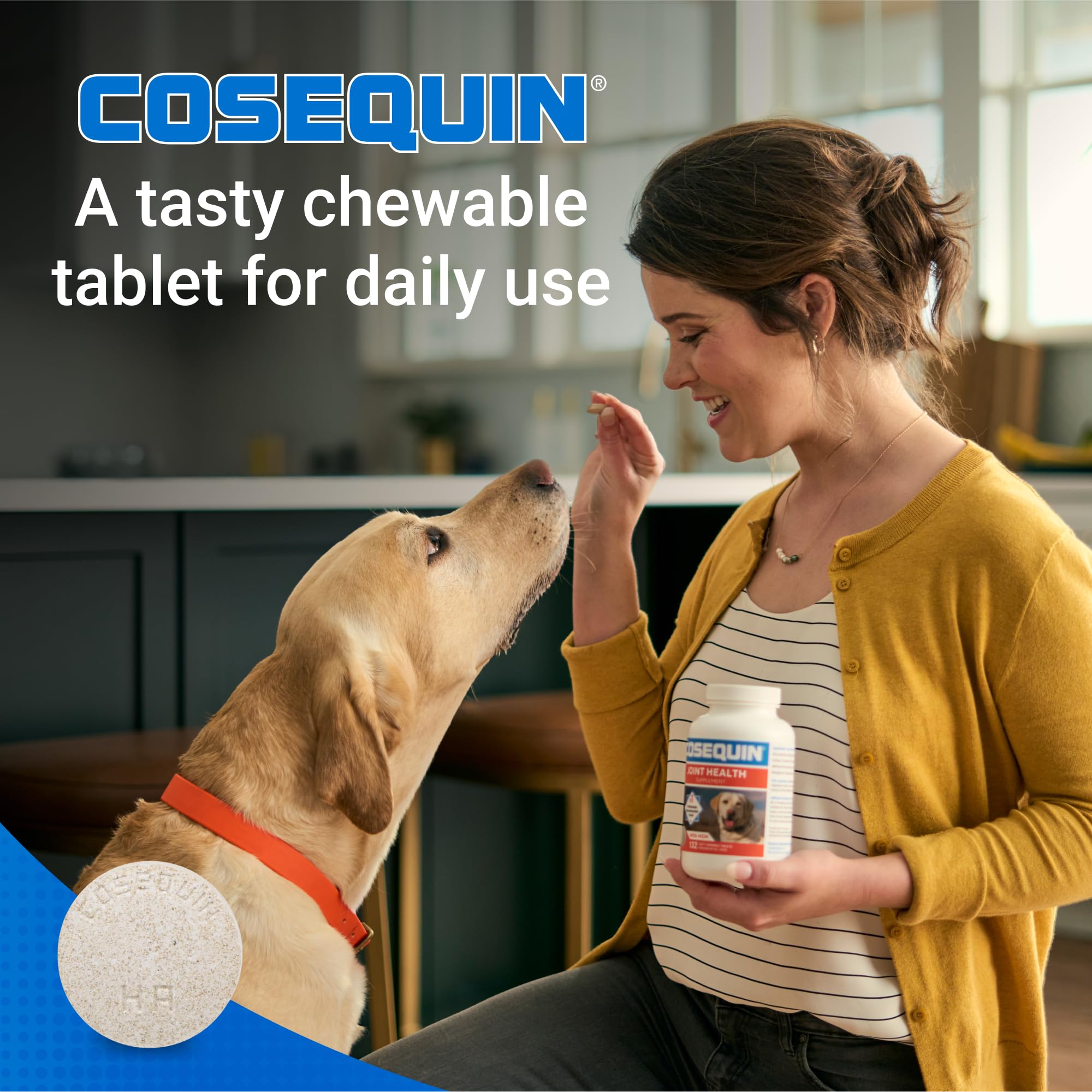 Nutramax Cosequin for Dogs Joint Health Supplement, Contains Glucosamine for Dogs, Plus Chondroitin, MSM and HA, Supports Healthy Joints, Chewable Tablets, 75 Count Nutramax Laboratories Au supplements