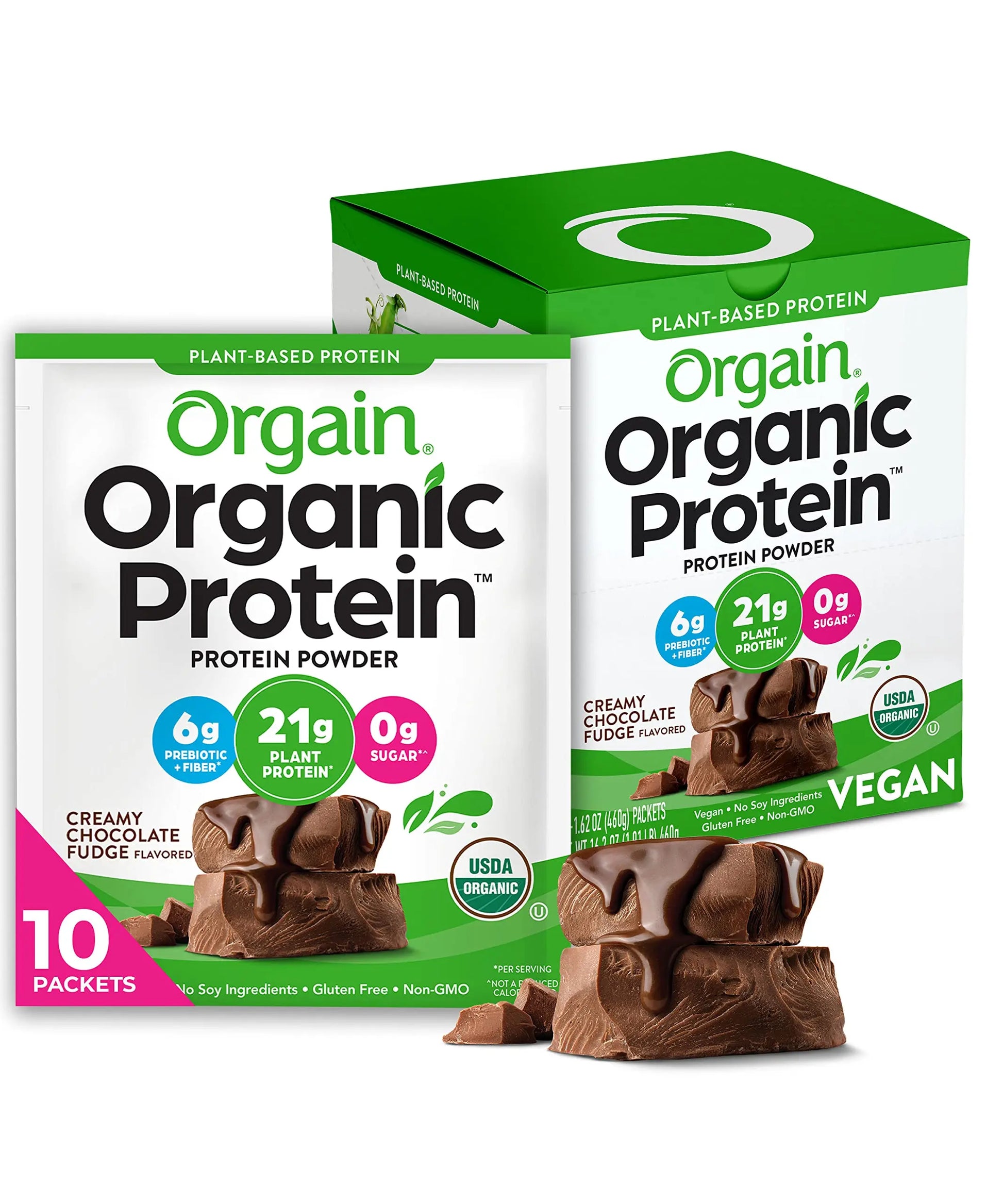 Orgain Organic Vegan Protein Powder, Chocolate Fudge - 21g Plant Based Protein, Gluten Orgain Au supplements