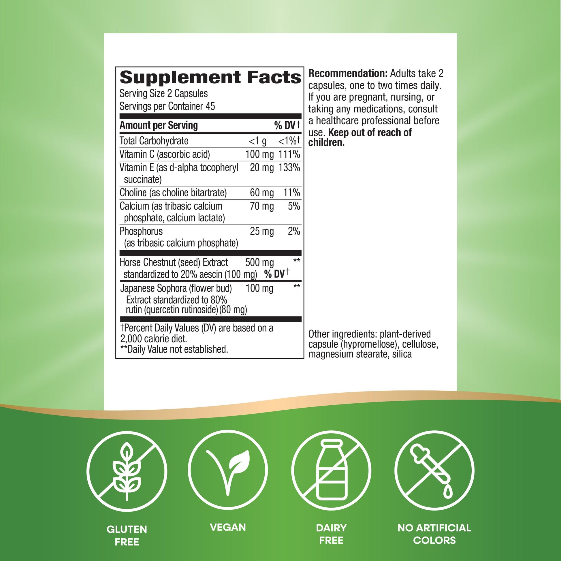 Nature's Way Premium Hem-Care, Unique Vein Health Blend*, 90 Capsules Nature's Way Au supplements
