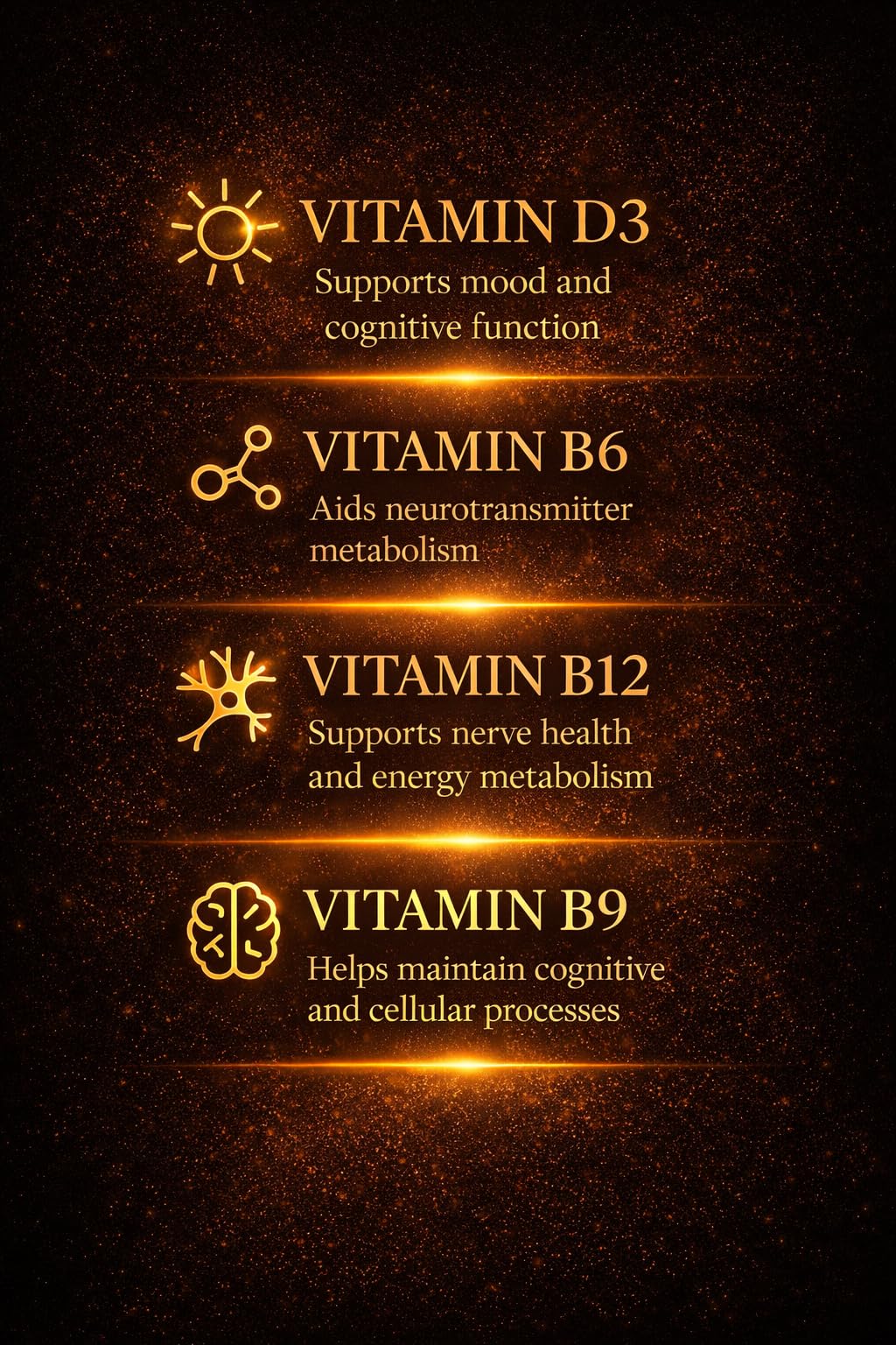 AURUM BOTANICA Best Brain Supplement for Memory and Focus - L-Theanine, Lion's Main, Vitamin B6, B12, D3, Folate, L-Tyrosine, Bacopa Monnieri, Alpha GPC, Theacrine, 30mg of Natural Caffeine (60 Count) AURUM BOTANICA Au supplements