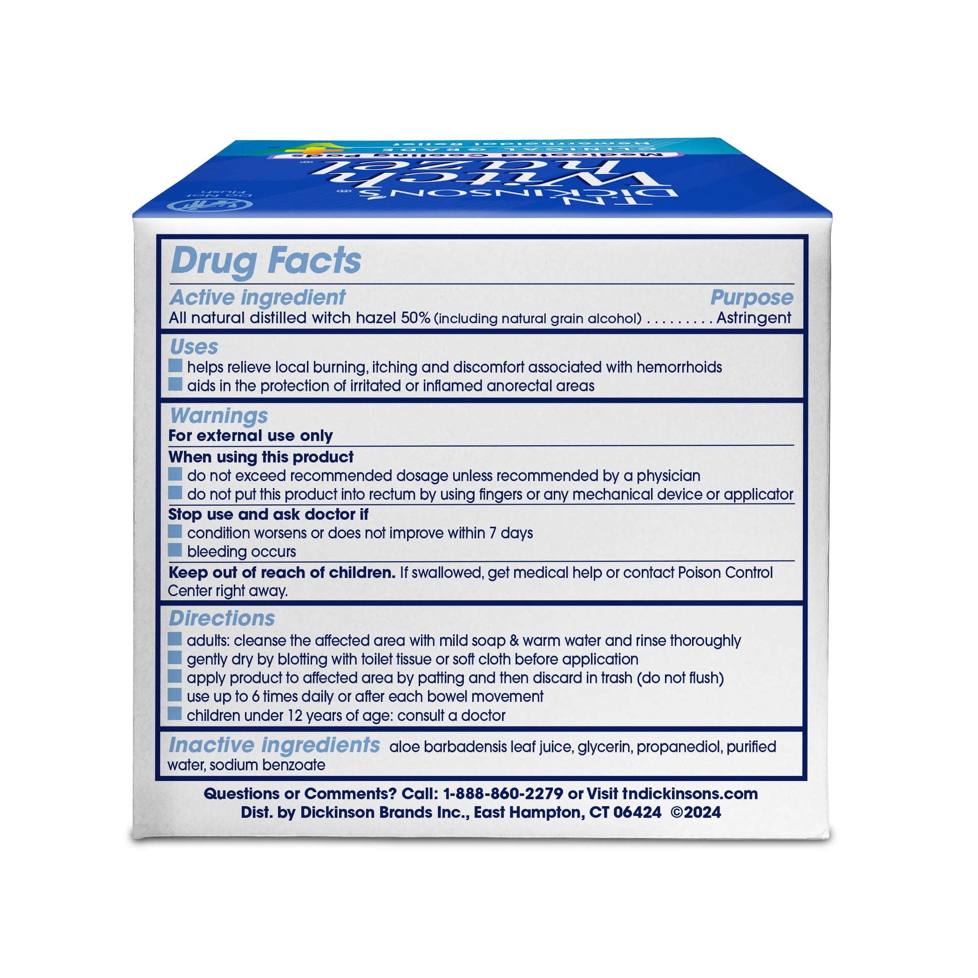 T.N. Dickinson’s Medicated Cooling Pads with Witch Hazel and Aloe | Hemorrhoid Treatment, Postpartum Care, Feminine & Rectal Relief | 100 Rounds T.N. Dickinson's Au supplements
