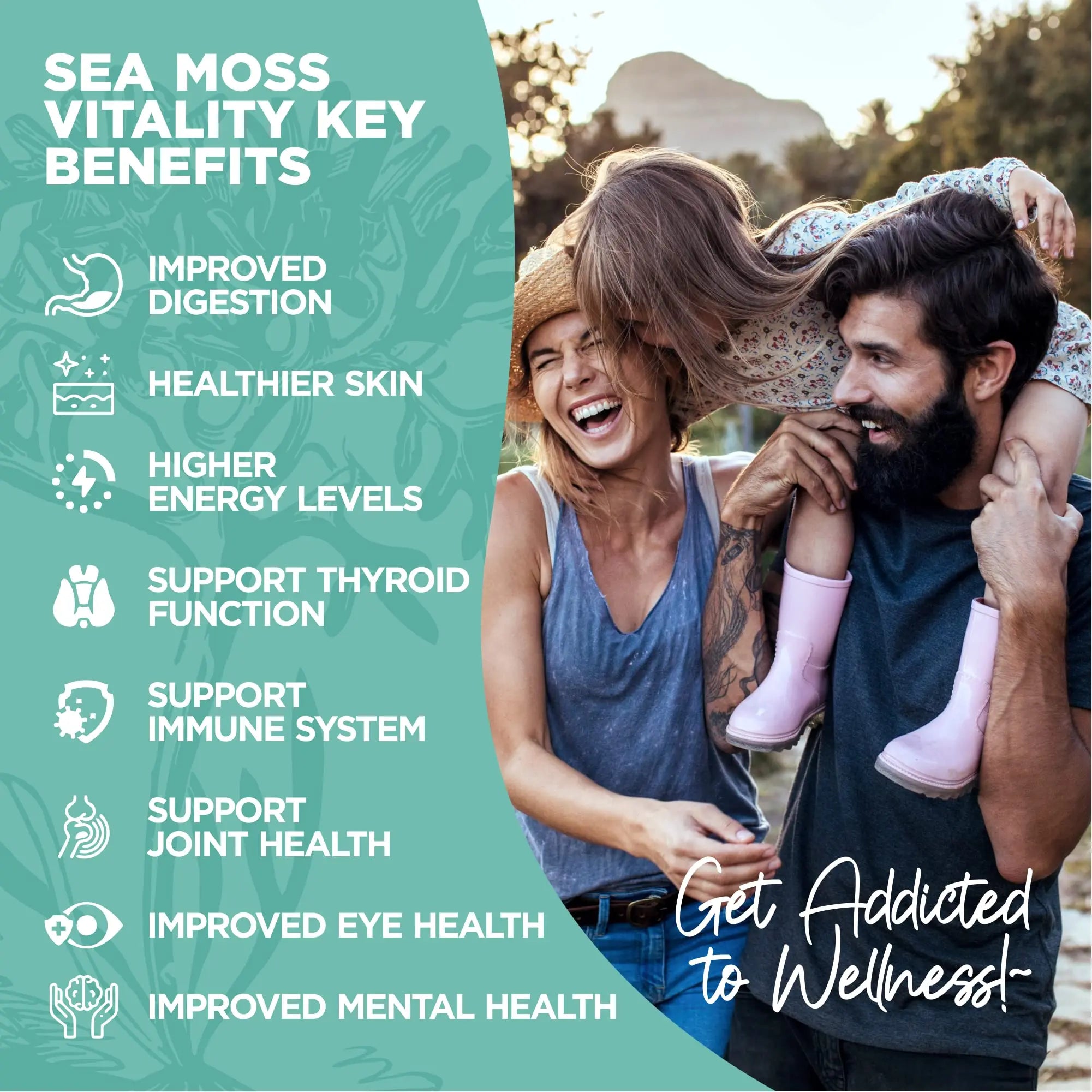 HerbaMe Organic Irish Sea Moss with Bladderwrack, Burdock Root & Black Pepper Extract HerbaMe Au supplements