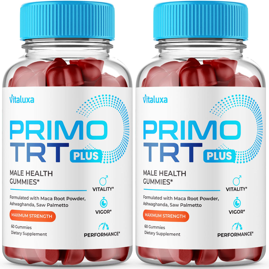 (2 Pack) Primo TRT Gummies, Primo TRT Advanced Performance Blend Supplement, PrimoTRT Try Prime Gomitas Maximum Strength for Males Support for Overall Health Wellness All Natural Ingredients (120 Ct) Vitaluxa Au supplements