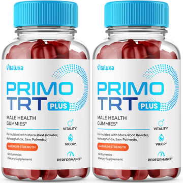 (2 Pack) Primo TRT Gummies, Primo TRT Advanced Performance Blend Supplement, PrimoTRT Try Prime Gomitas Maximum Strength for Males Support for Overall Health Wellness All Natural Ingredients (120 Ct) Vitaluxa Au supplements