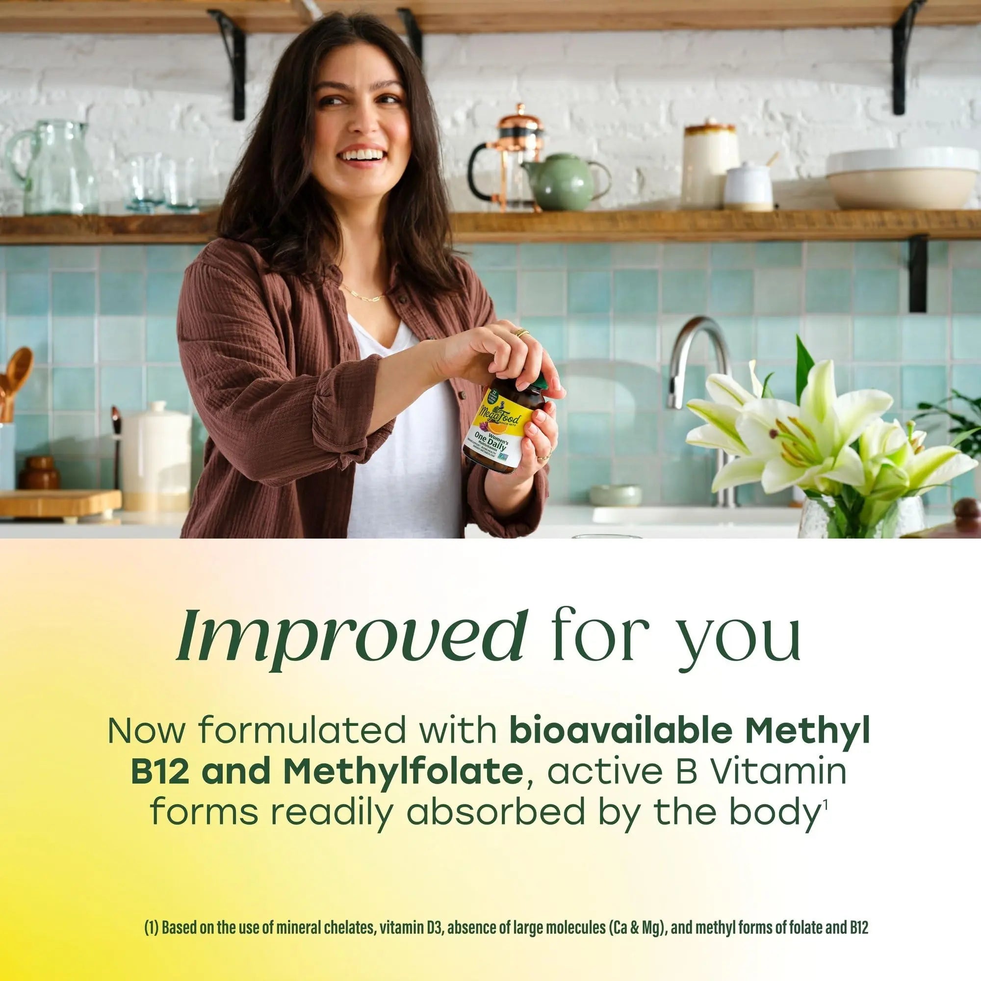 MegaFood Womens Multivitamin One Daily - Multivitamin for Women - Vitamin C, Vitamin D, Iron & B Vitamins - Bone, Energy Metabolism & Immune Support MegaFood Au supplements