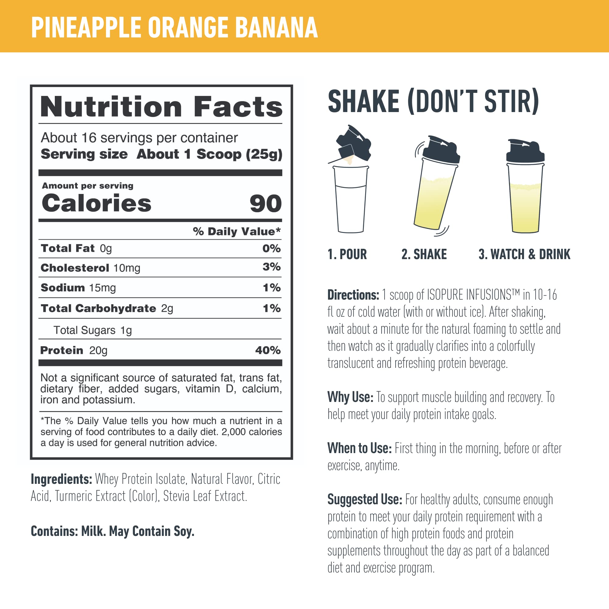 Isopure Protein Powder, Gluten Free, Whey Protein Isolate, Post Workout Recovery Drink Isopure Au supplements