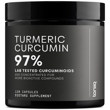 Turmeric Curcumin - Ultra High Potency 60:1 Extract with 97% Curcuminoids - 1200mg Per Serving - Black Pepper & MCT Oil for Enhanced Absorption - Third-Party Lab Tested - 120 Capsules Toniiq Au supplements