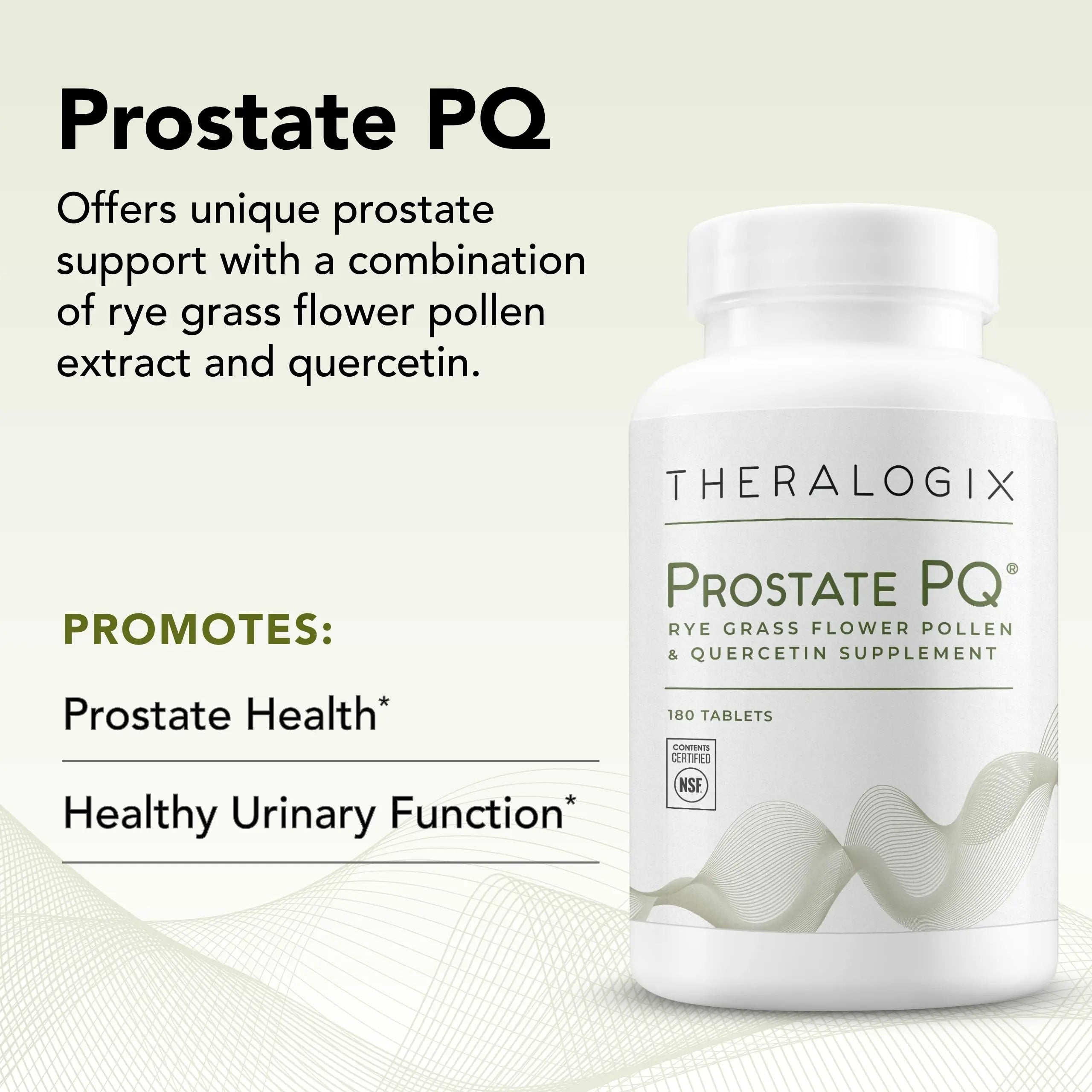 Theralogix Prostate PQ - Rye Grass Pollen Extract & Quercetin Supplement - 90-Day Theralogix Au supplements